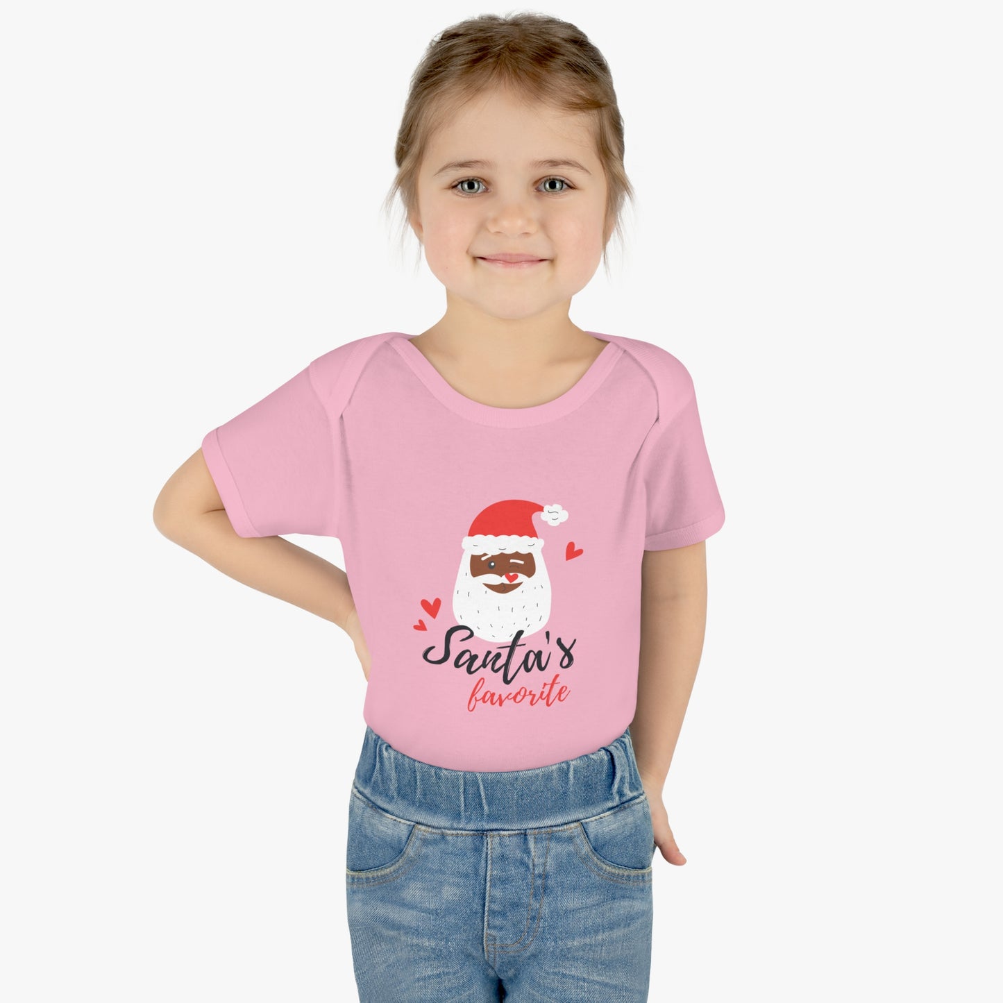 Santa's Favorite, Infant Baby Rib Bodysuit