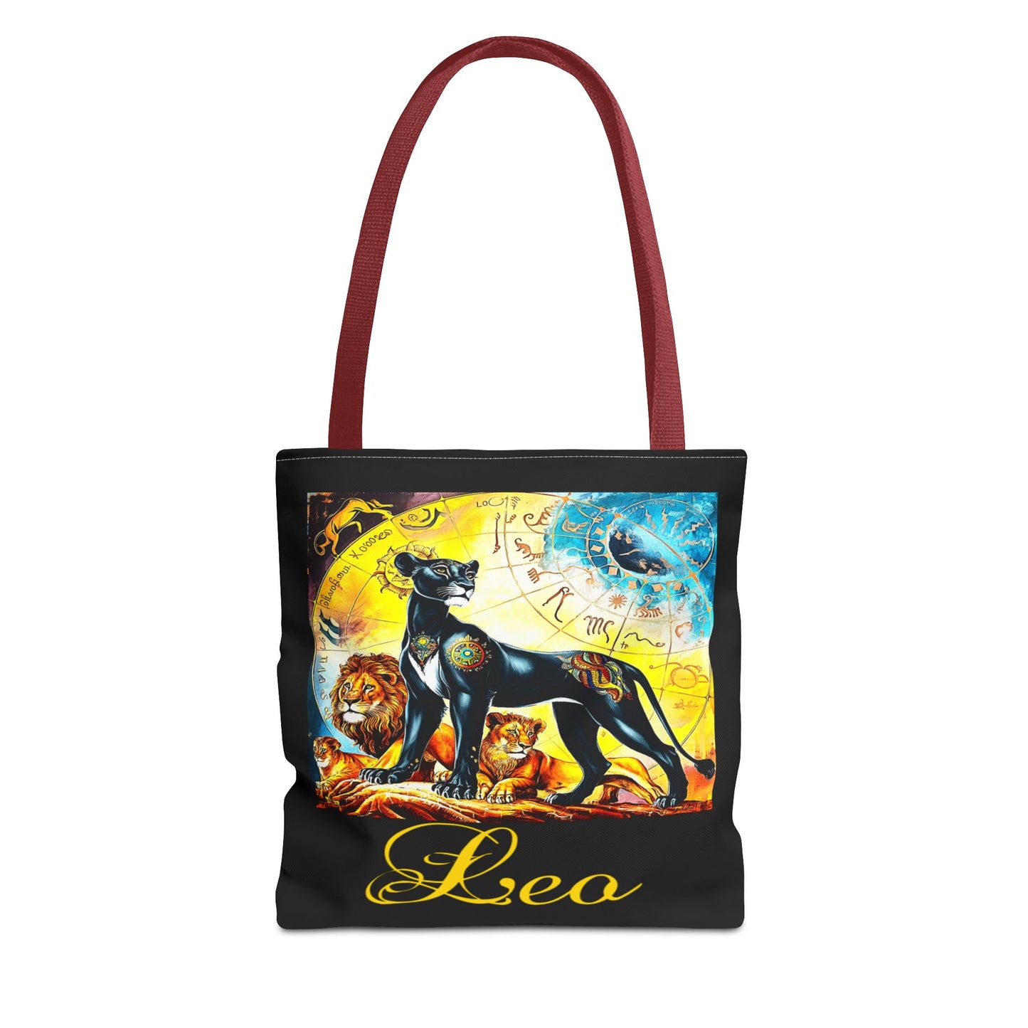 Leo Black Tote Bag, 3 Sizes