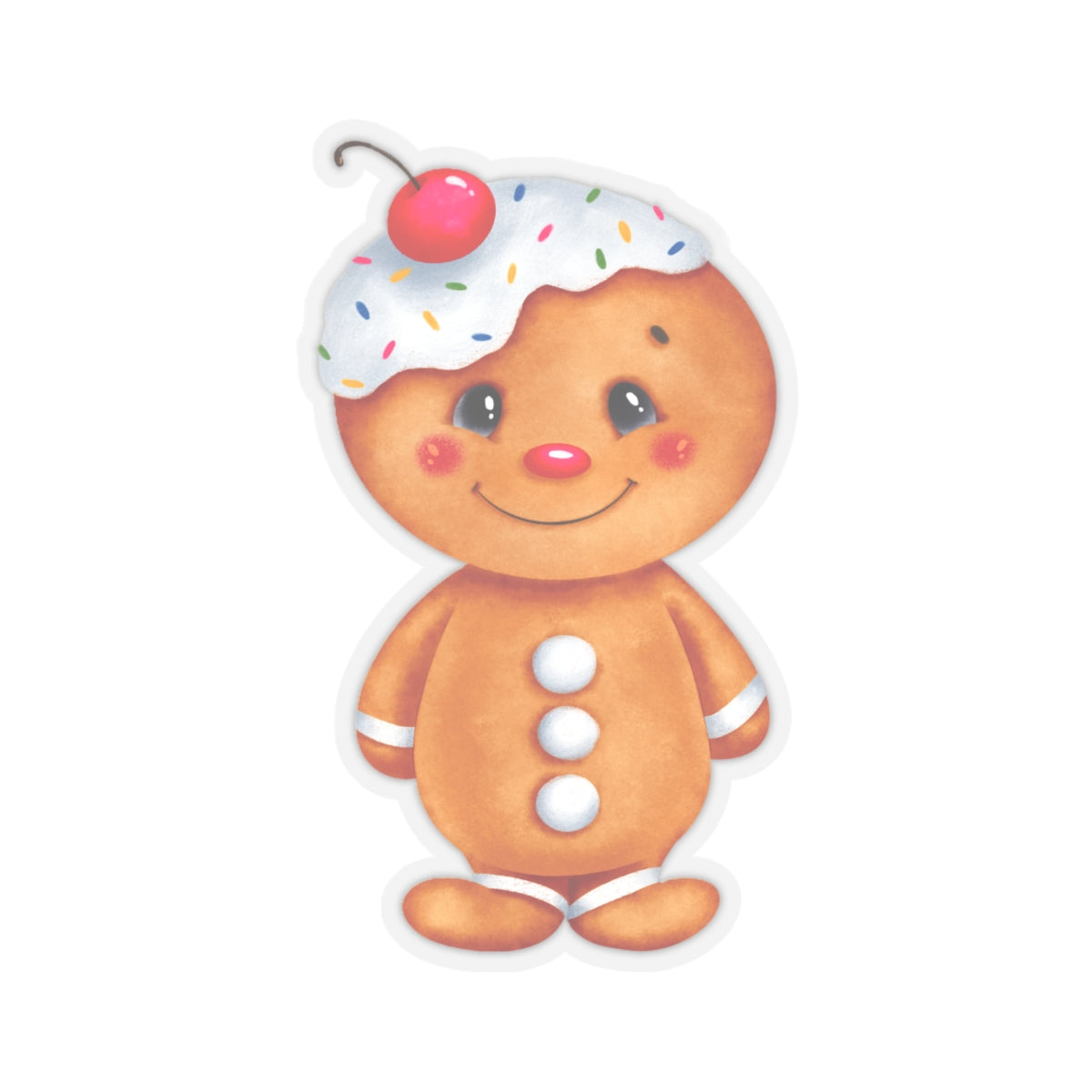 Gingerbread Kid, Kiss-Cut Stickers