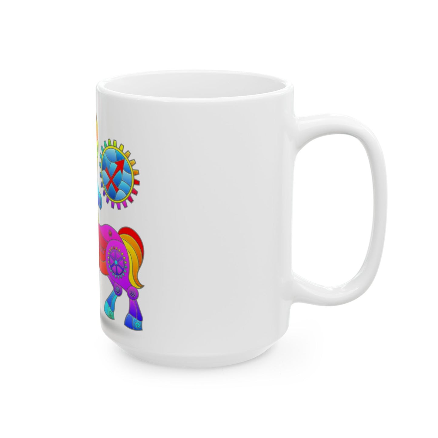 Sagittarus Rainbow Steampunk, Ceramic Mug (11oz, 15oz)