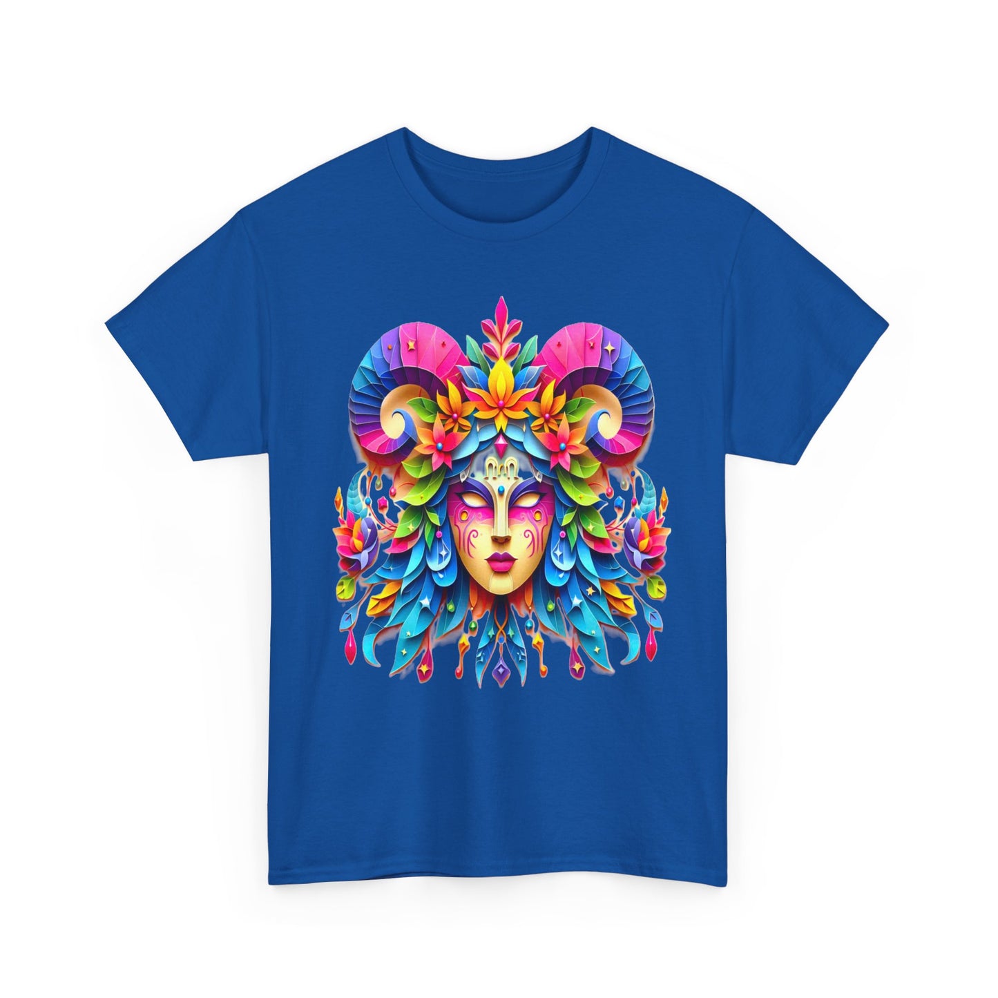 Virgo Mask, Unisex Heavy Cotton Tee