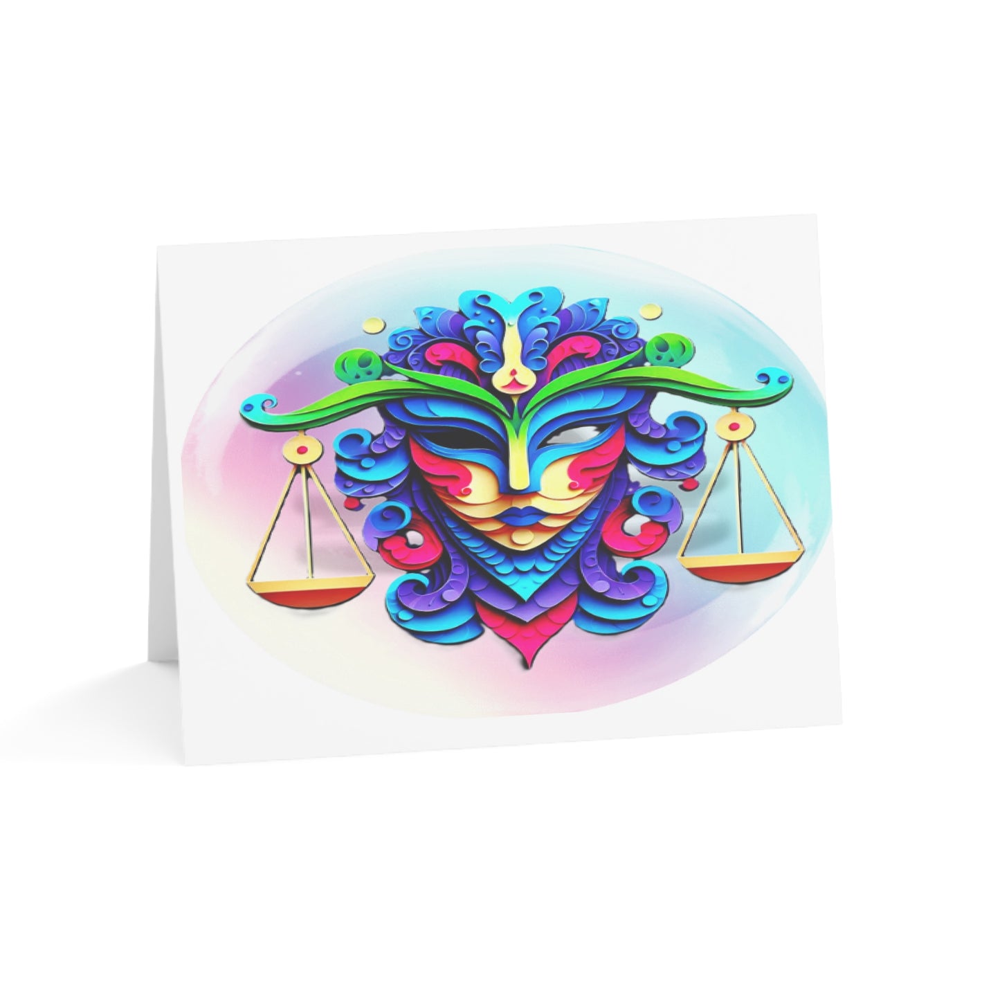 Libra Scales Birthday Cards (1, 10, 30, and 50pcs)