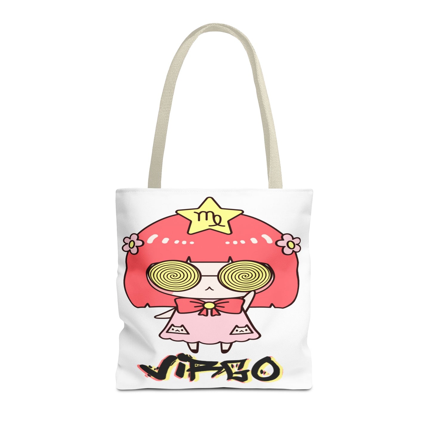 Virgo Vertigo White Tote Bag, 3 Sizes