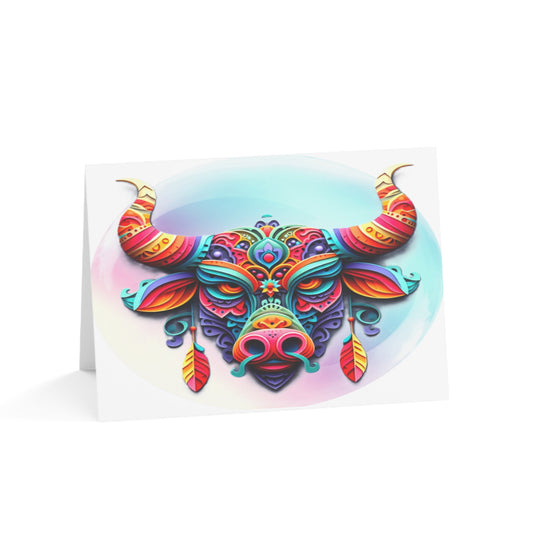 Taurus Bull Birthday Cards (1, 10, 30, and 50pcs)