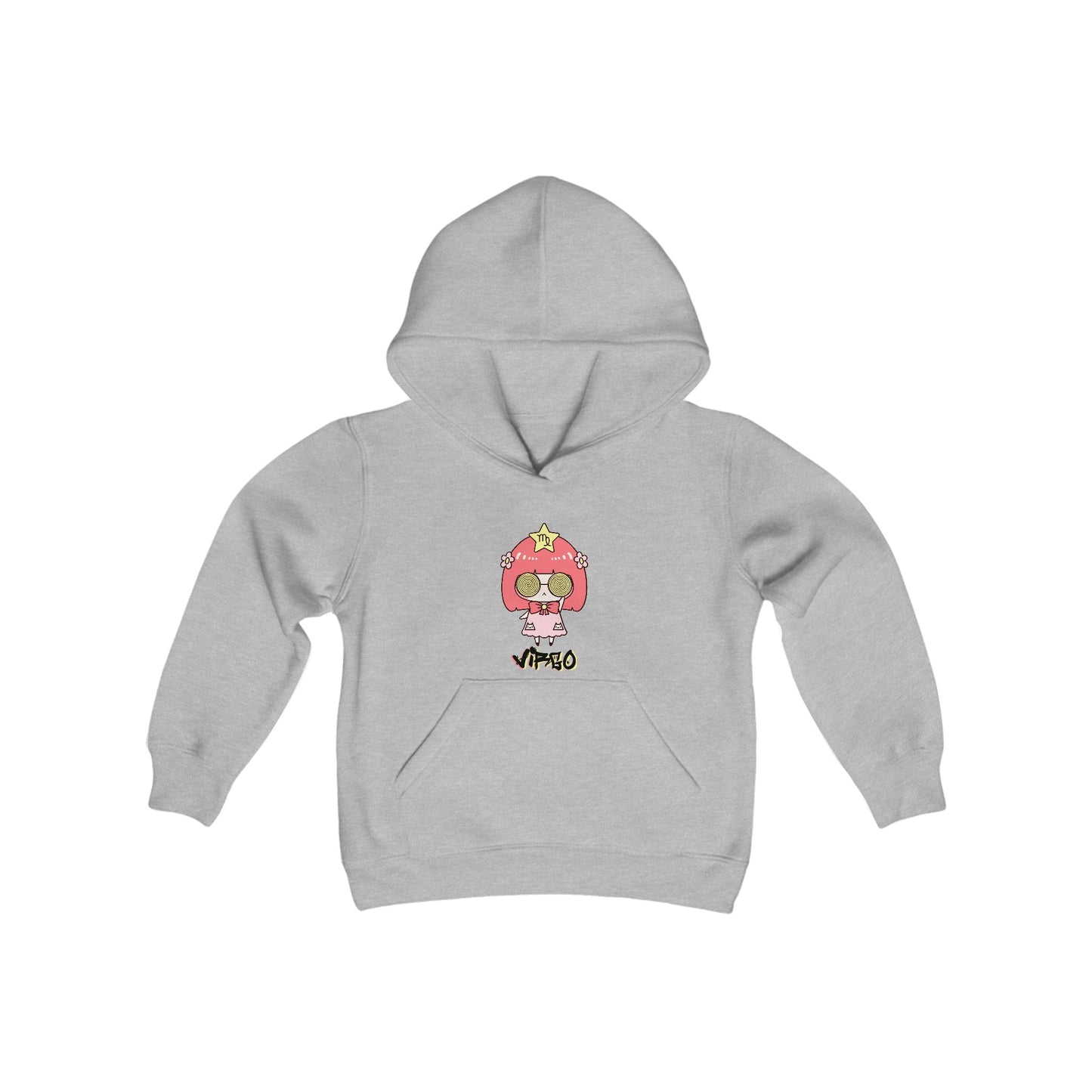 Virgo Vertigo, Youth Heavy Blend Hooded Sweatshirt