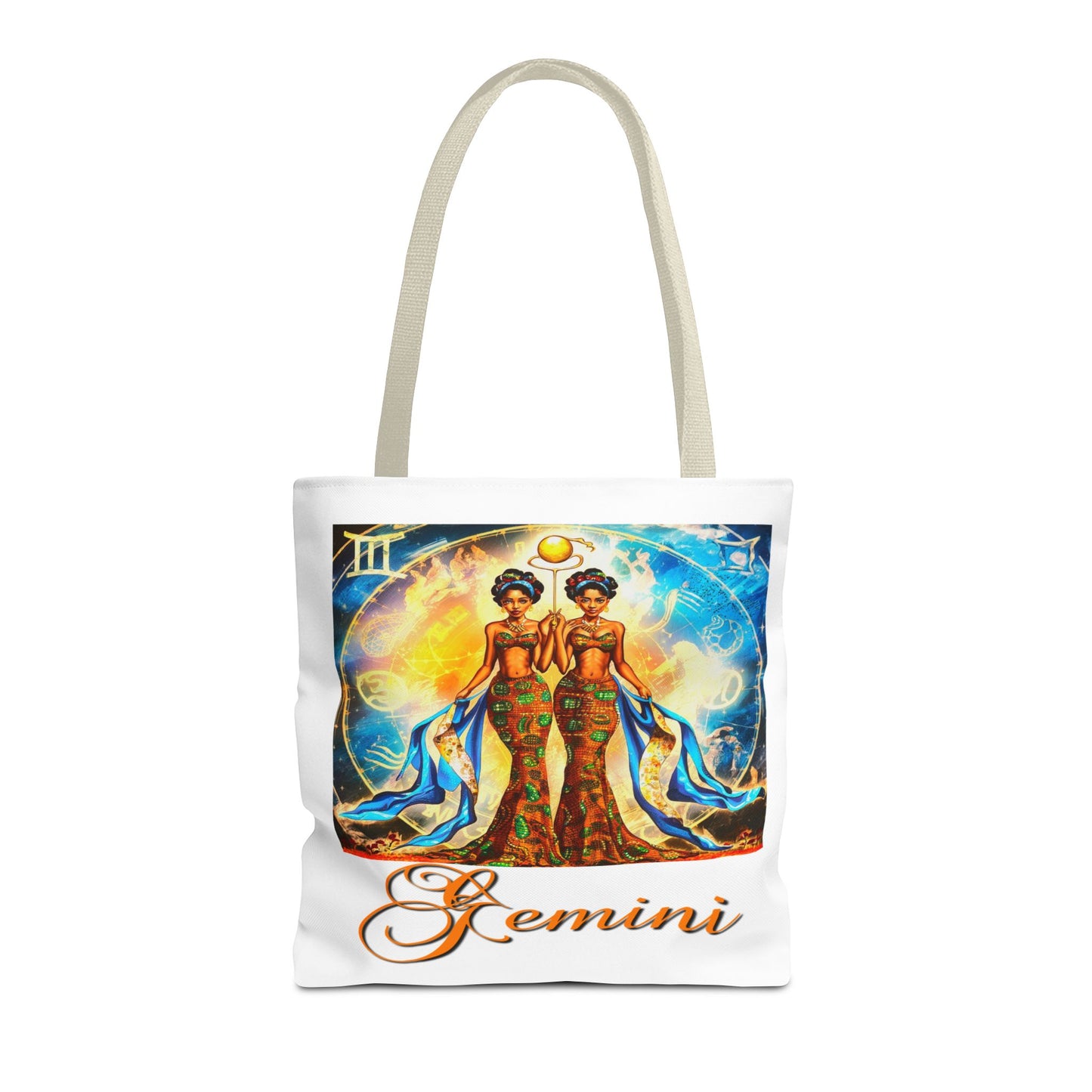 Gemini III White Tote Bag, 3 Sizes