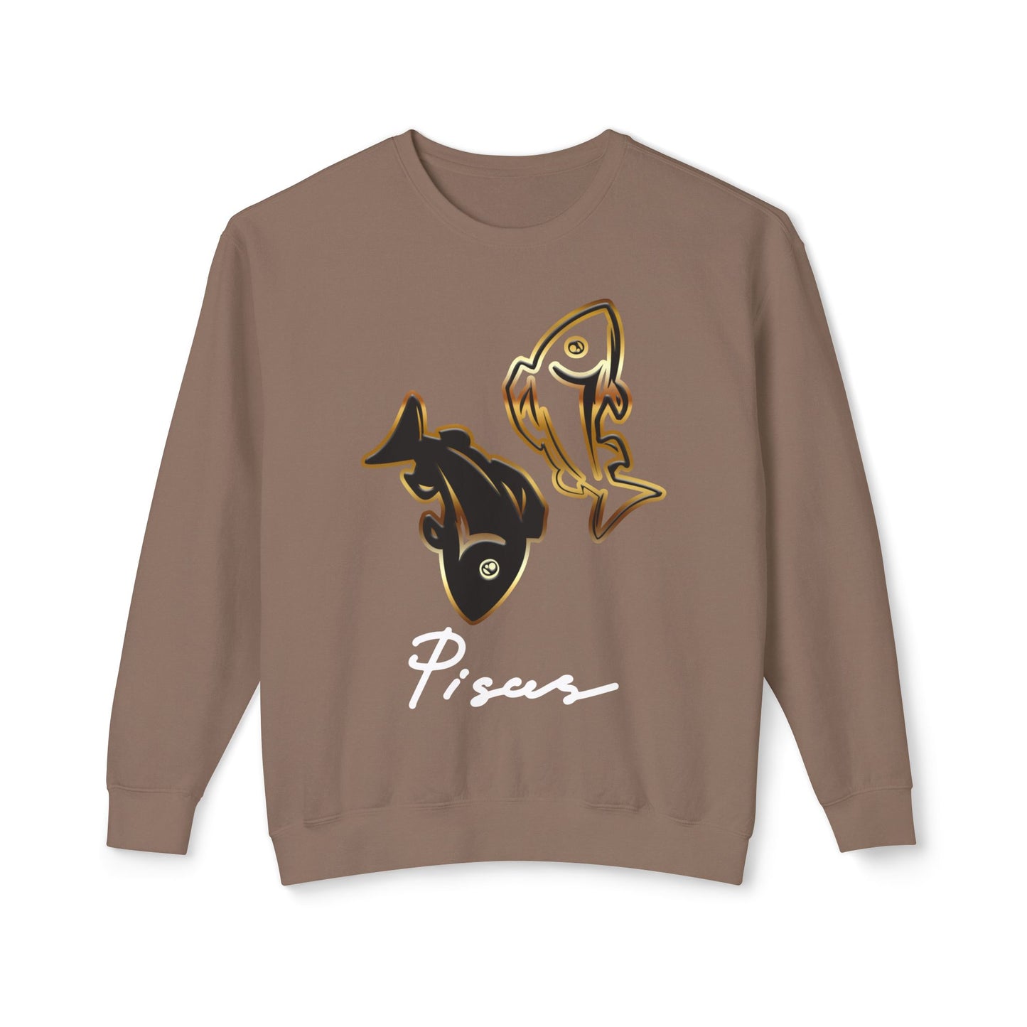 Pisces Fish, Unisex Lightweight Crewneck Sweatshirt