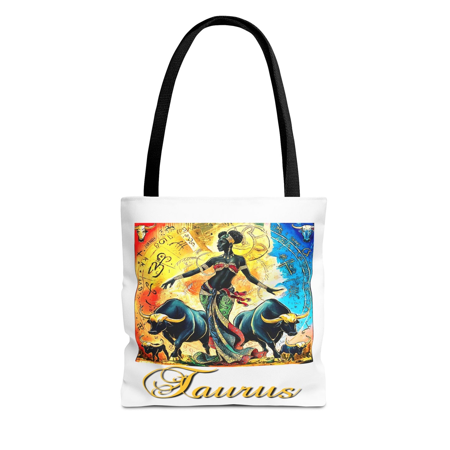 Taurus White Tote Bag, 3 Sizes