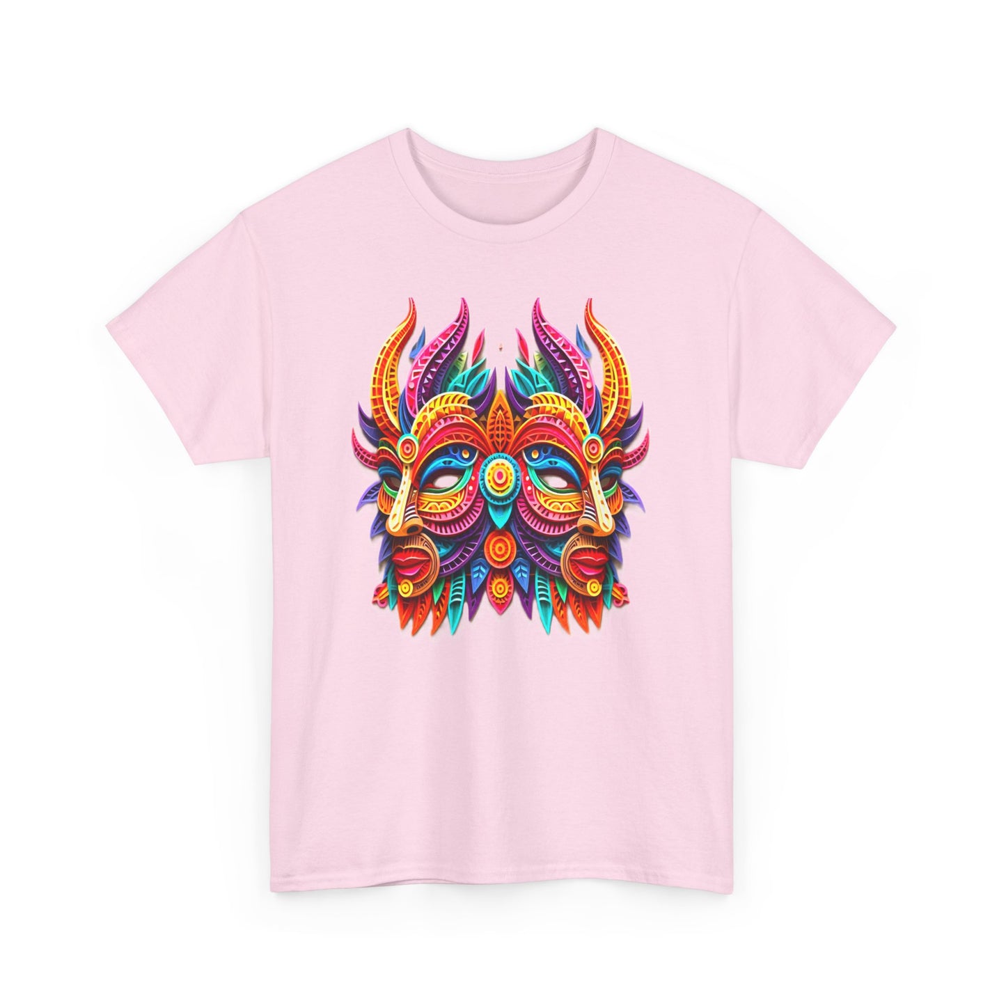 Gemini Mask, Unisex Heavy Cotton Tee