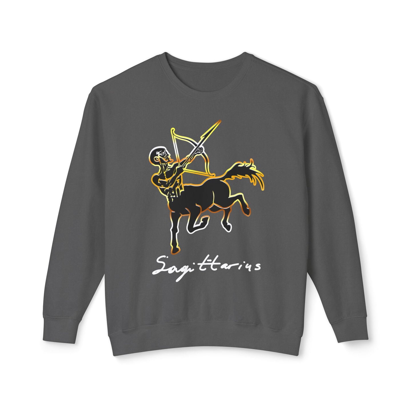 Sagittarius Centaur Archer, Unisex Lightweight Crewneck Sweatshirt