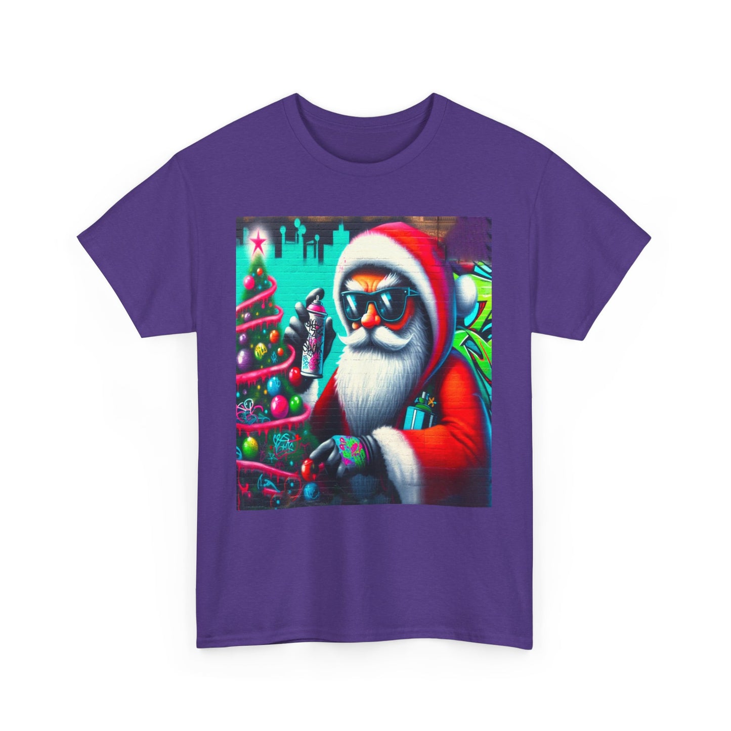 Graffiti Santa II, Unisex Heavy Cotton Tee