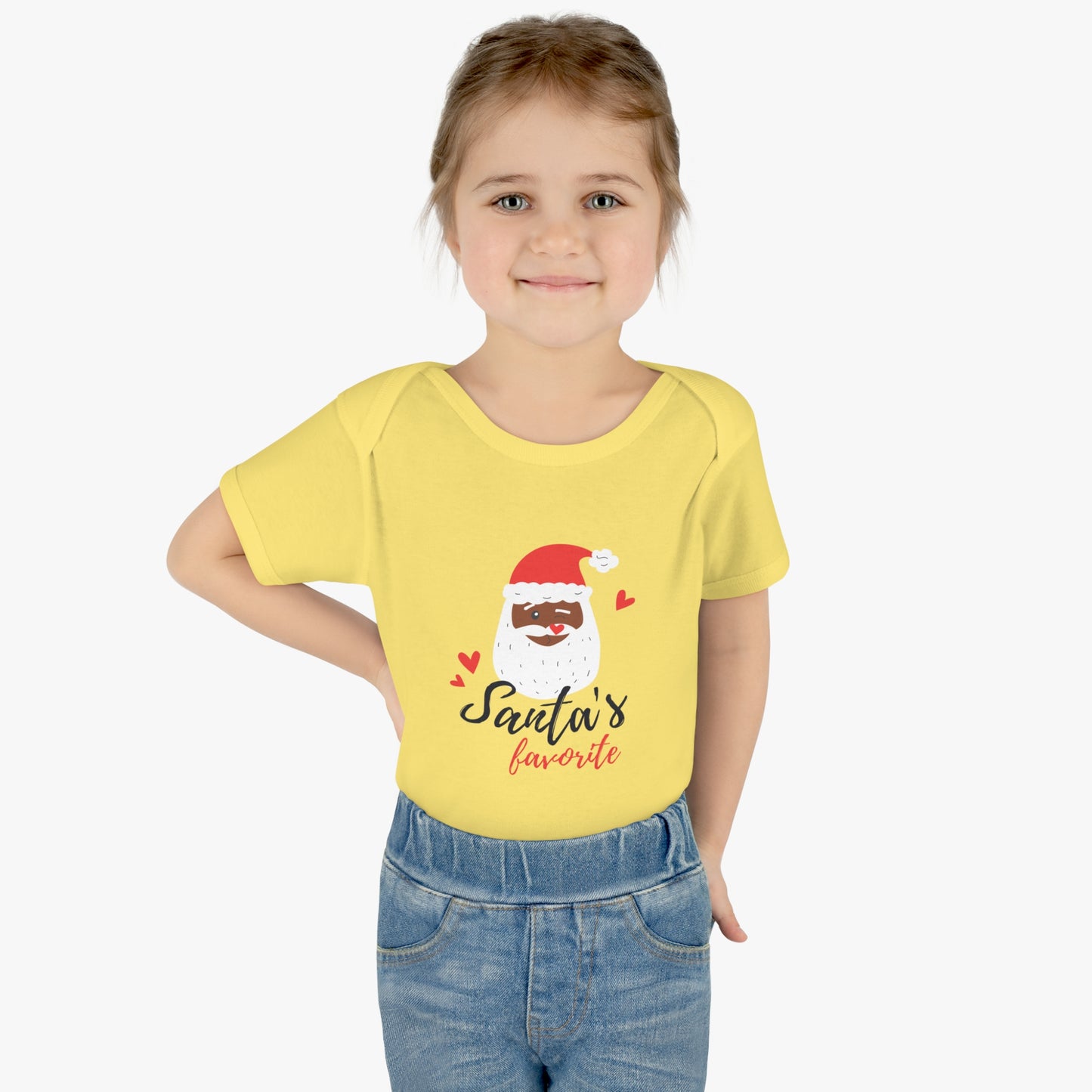 Santa's Favorite, Infant Baby Rib Bodysuit