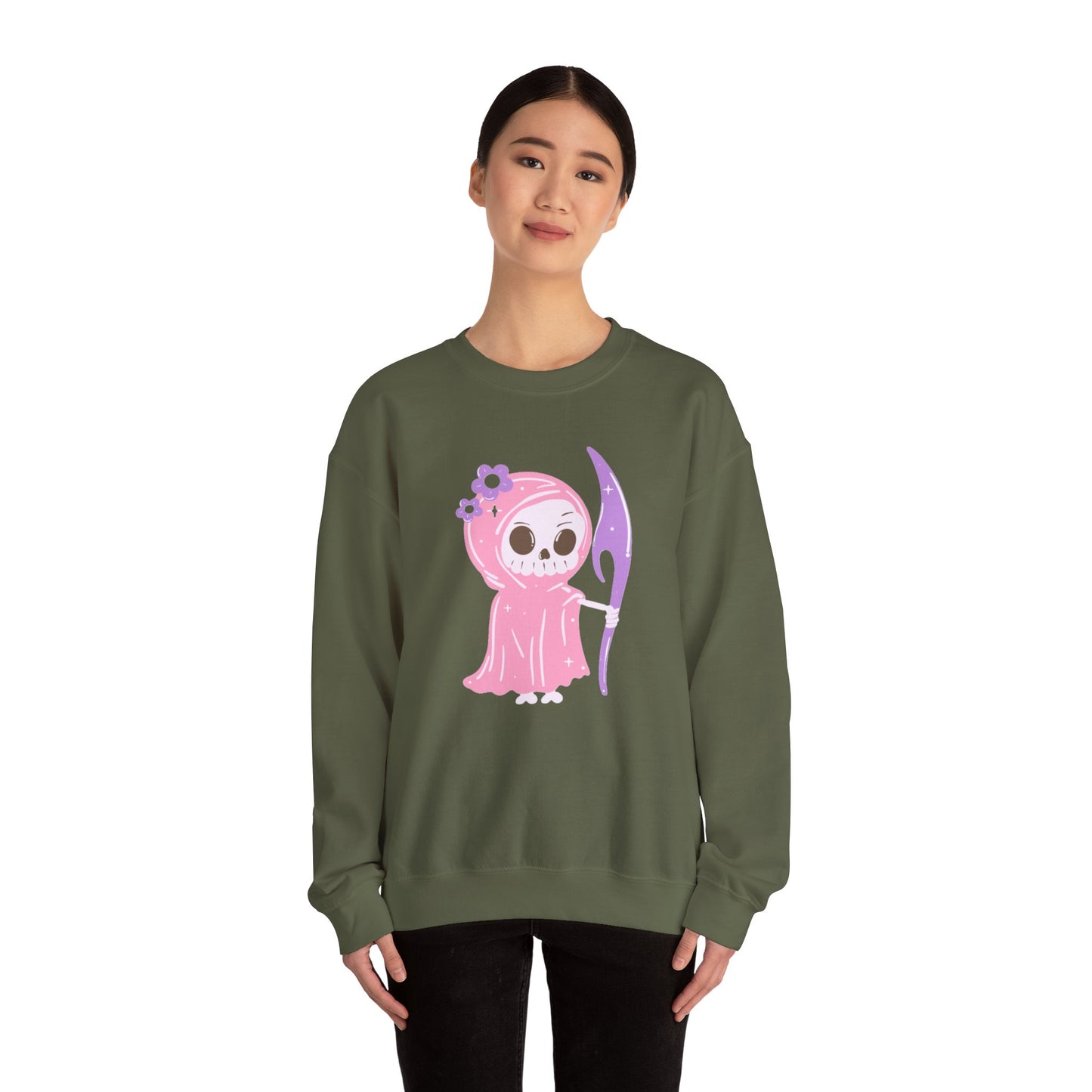 Pink Reaper, Unisex Heavy Blend™ Crewneck Sweatshirt