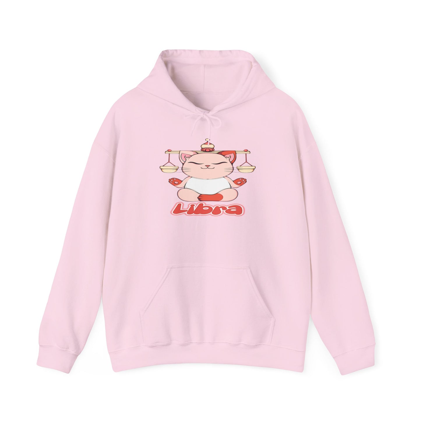 Libra Anime Cat, Unisex Heavy Blend™ Hooded Sweatshirt