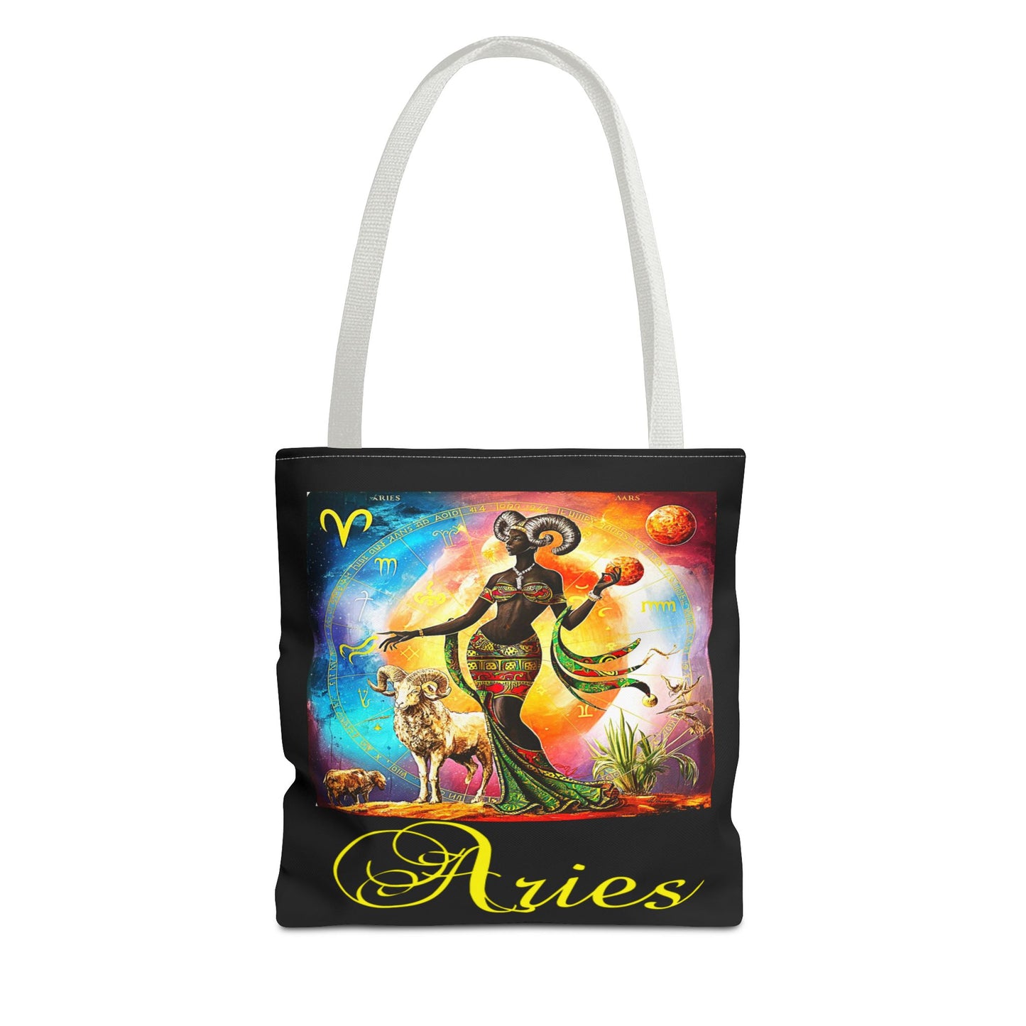 Aries Black Tote Bag, 3 Sizes