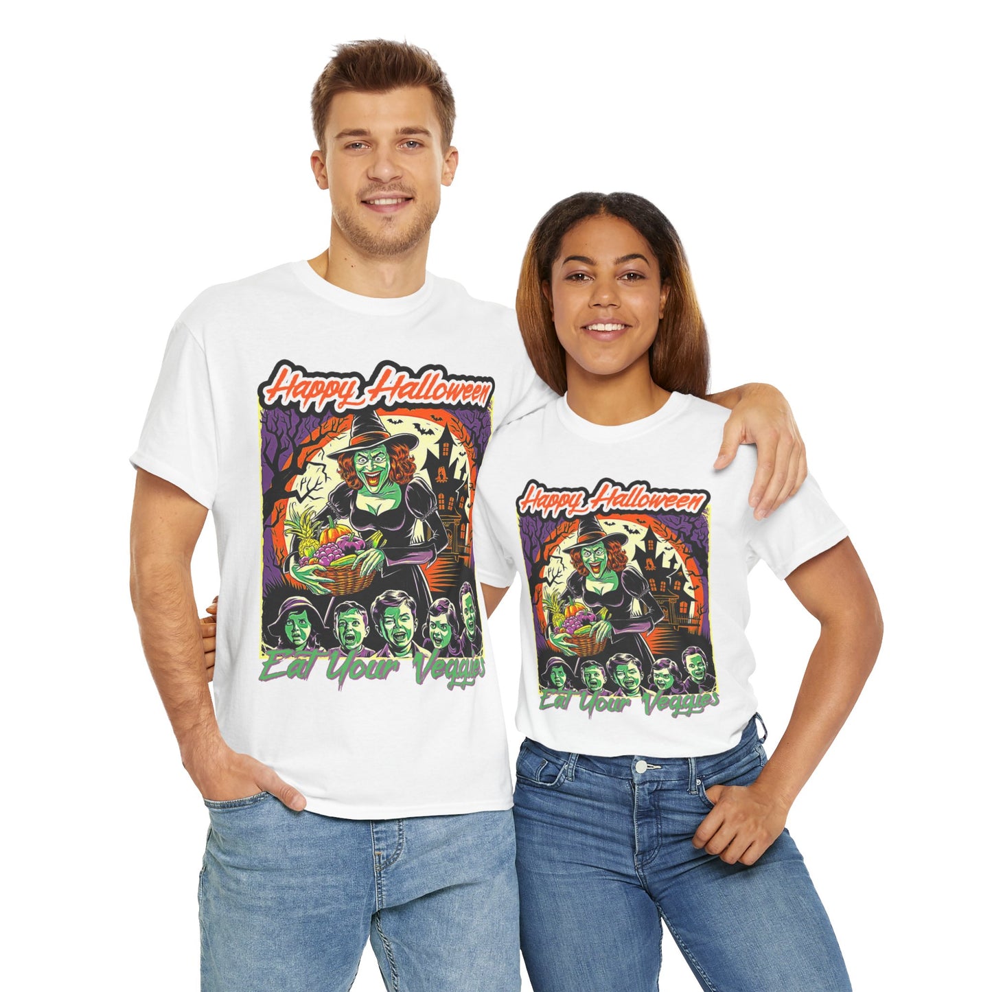 Vegan Halloween, Unisex Heavy Cotton Tee