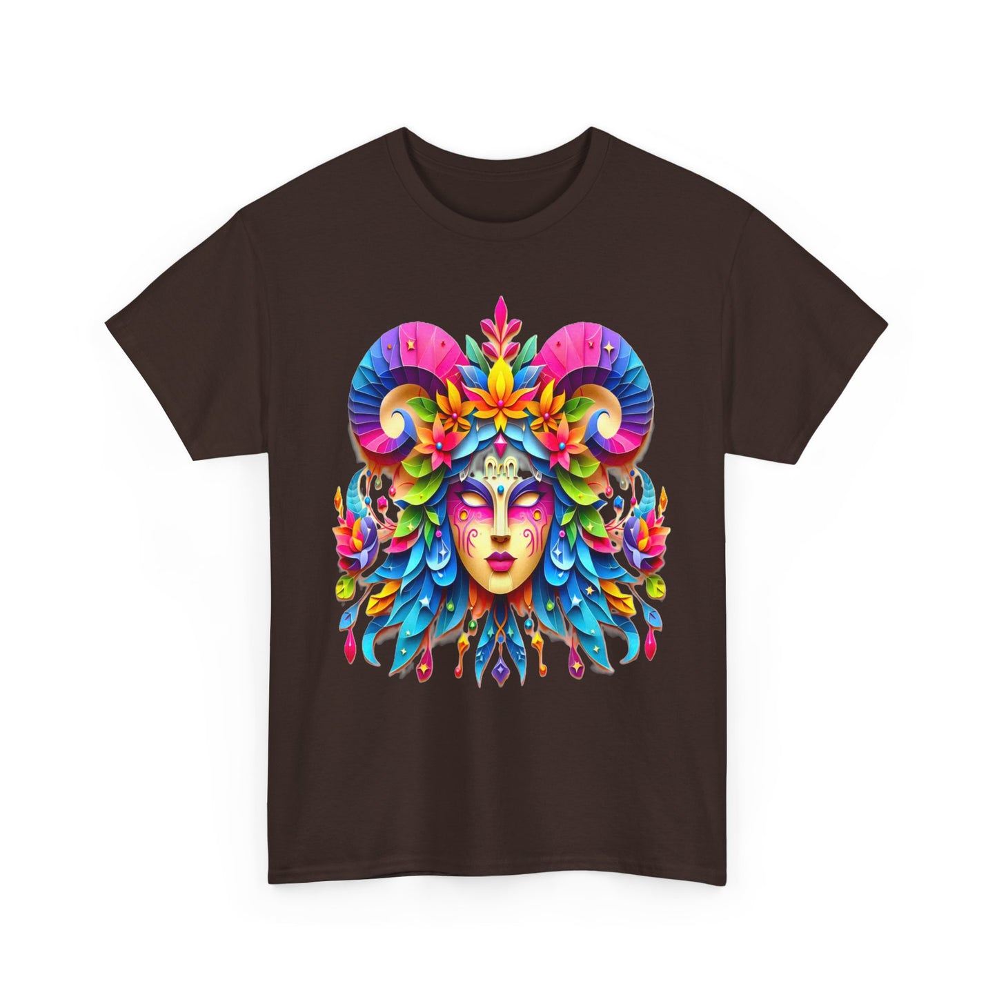 Virgo Mask, Unisex Heavy Cotton Tee