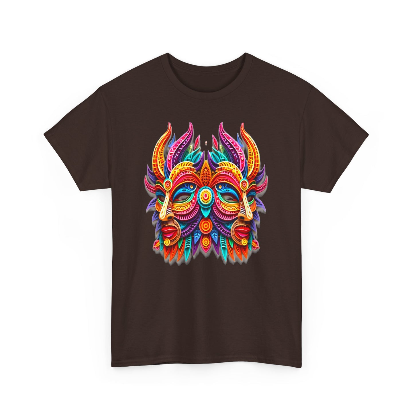 Gemini Mask, Unisex Heavy Cotton Tee