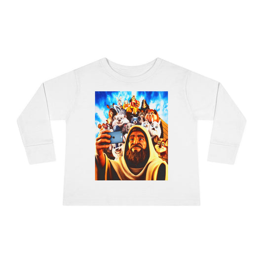 Noah's Selfie, Toddler Long Sleeve Tee