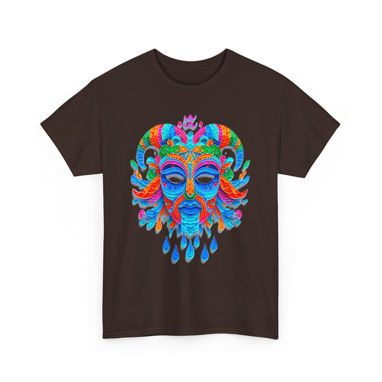 Aquarius Mask, Unisex Heavy Cotton Tee