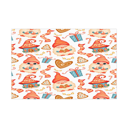 Gift Wrap Papers - Christmas Gnomes Design