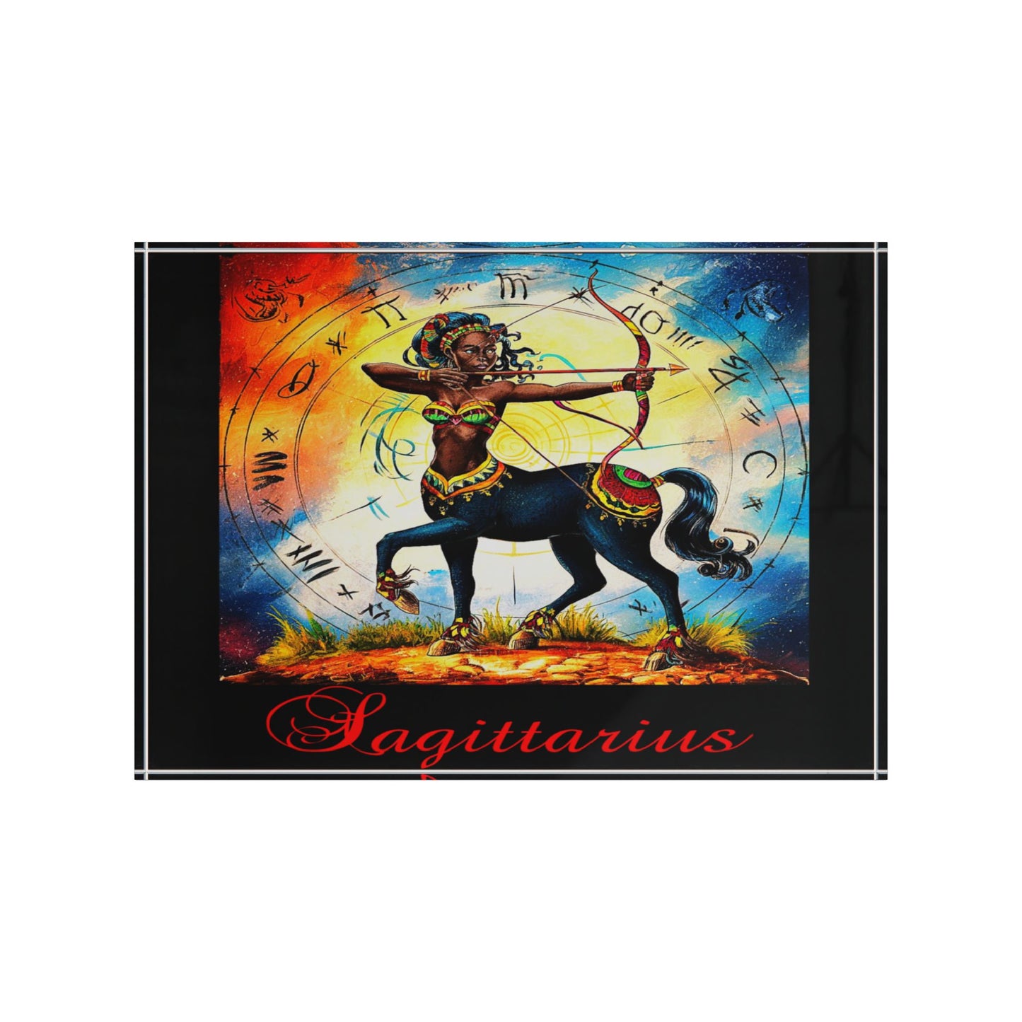 Sagittarius, Photo Block (Black)