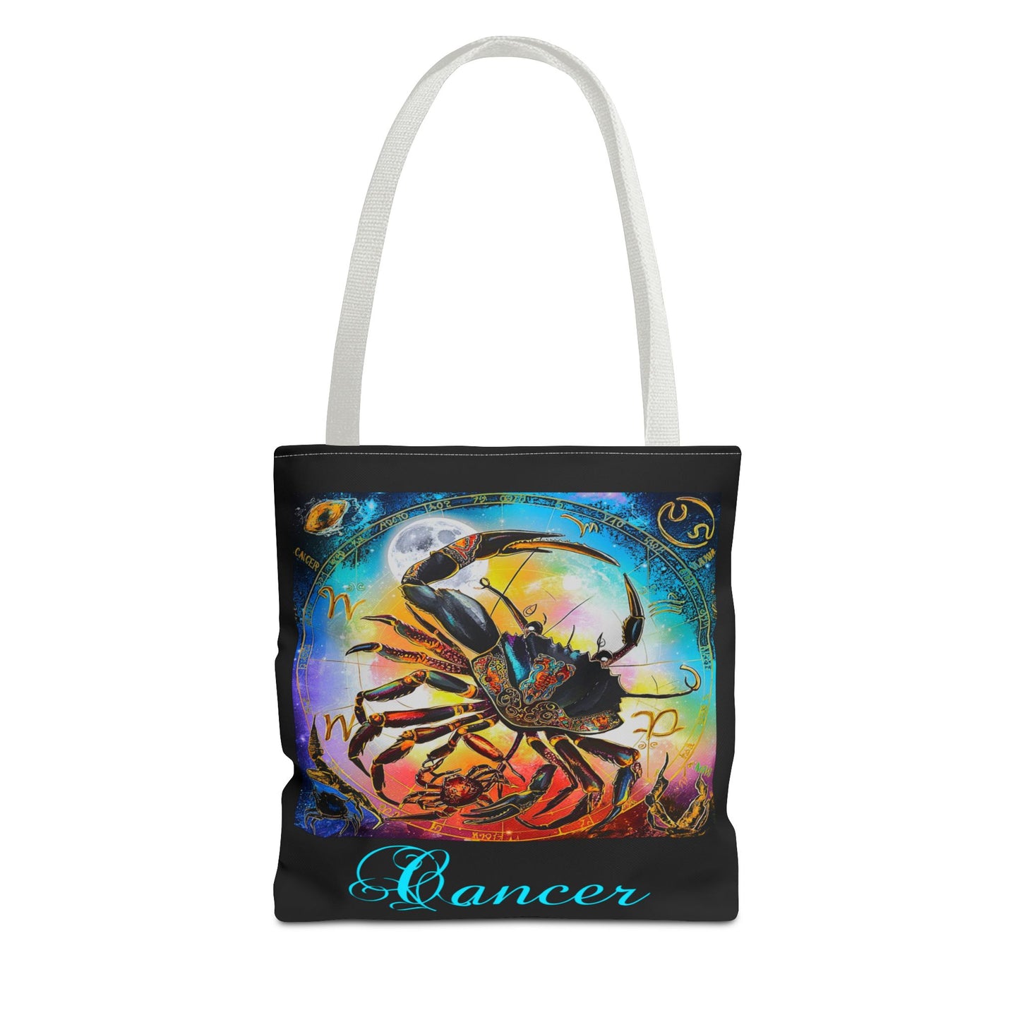 Cancer Black Tote Bag, 3 Sizes