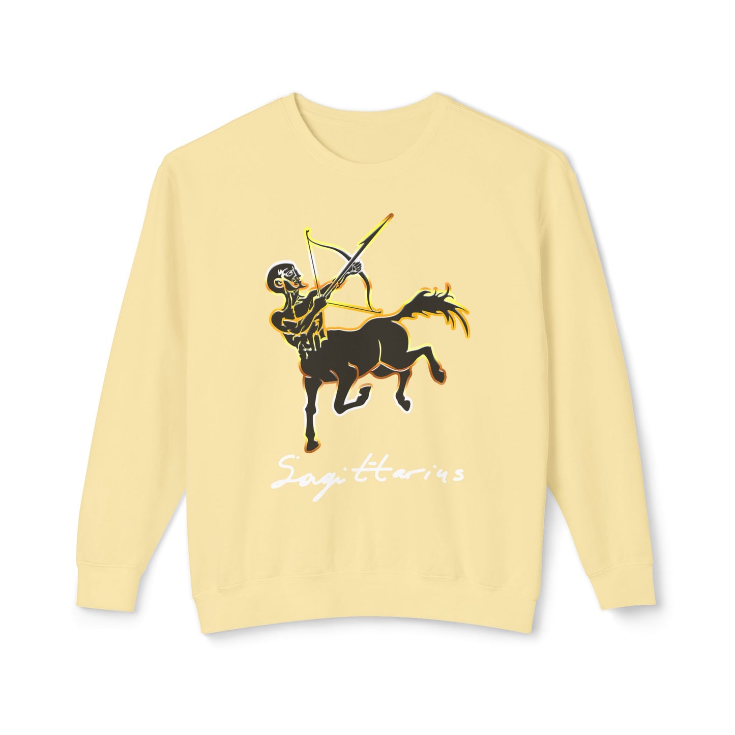 Sagittarius Centaur Archer, Unisex Lightweight Crewneck Sweatshirt