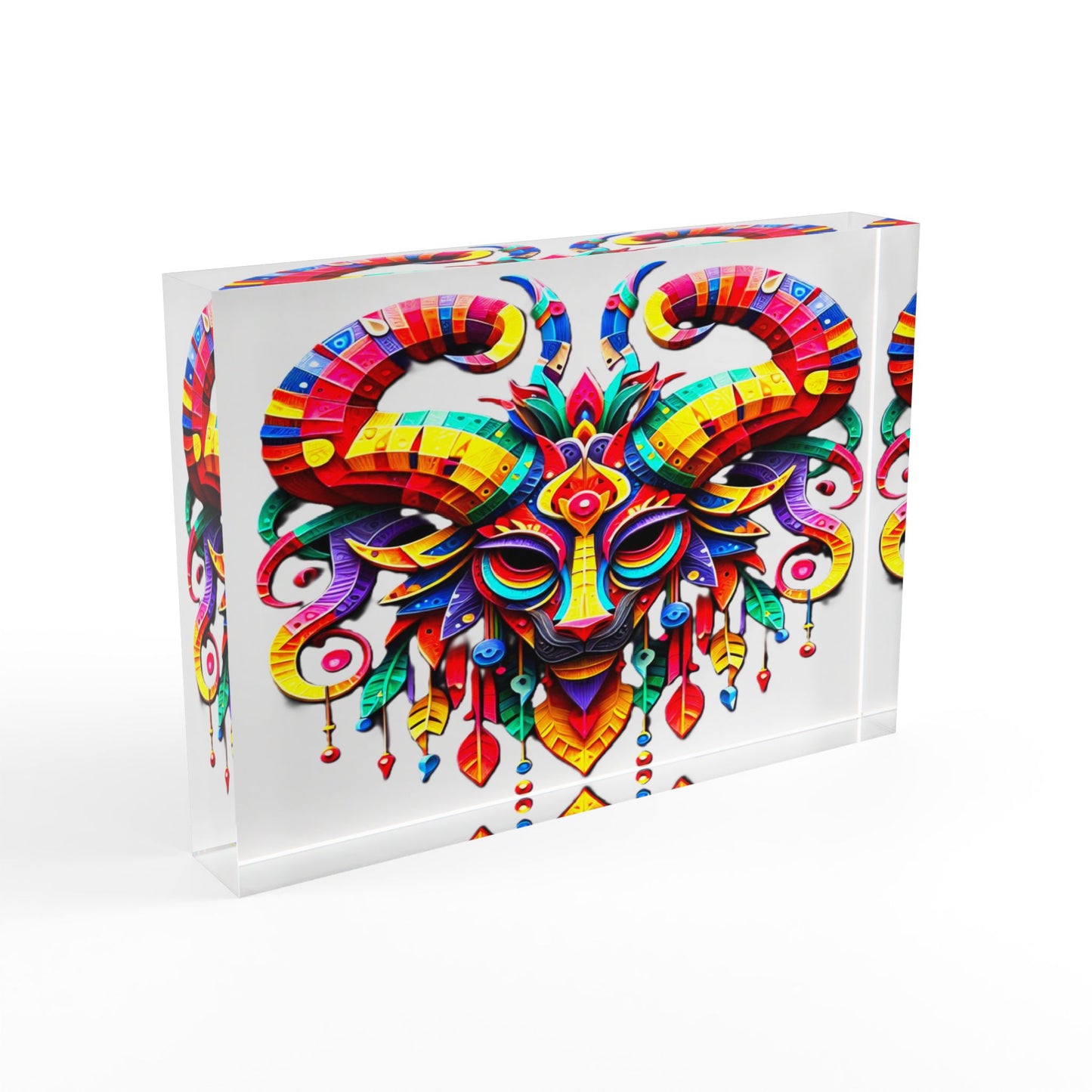 Aries Mask, Photo Block (White)