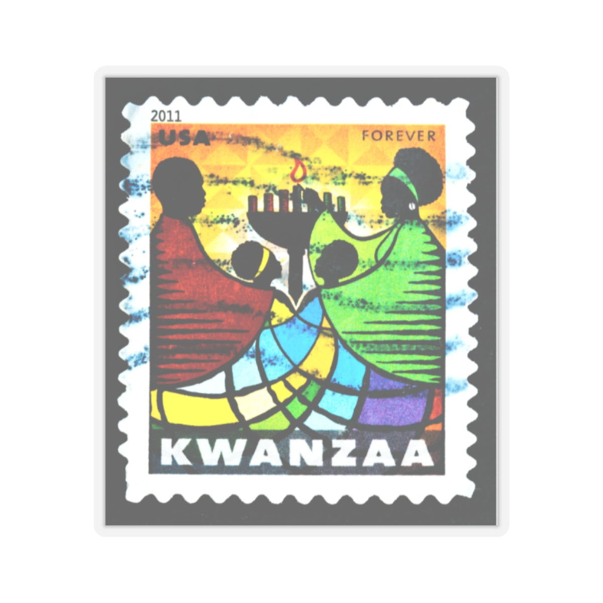 Kwanzaa Forever Stamp, Kiss-Cut Stickers