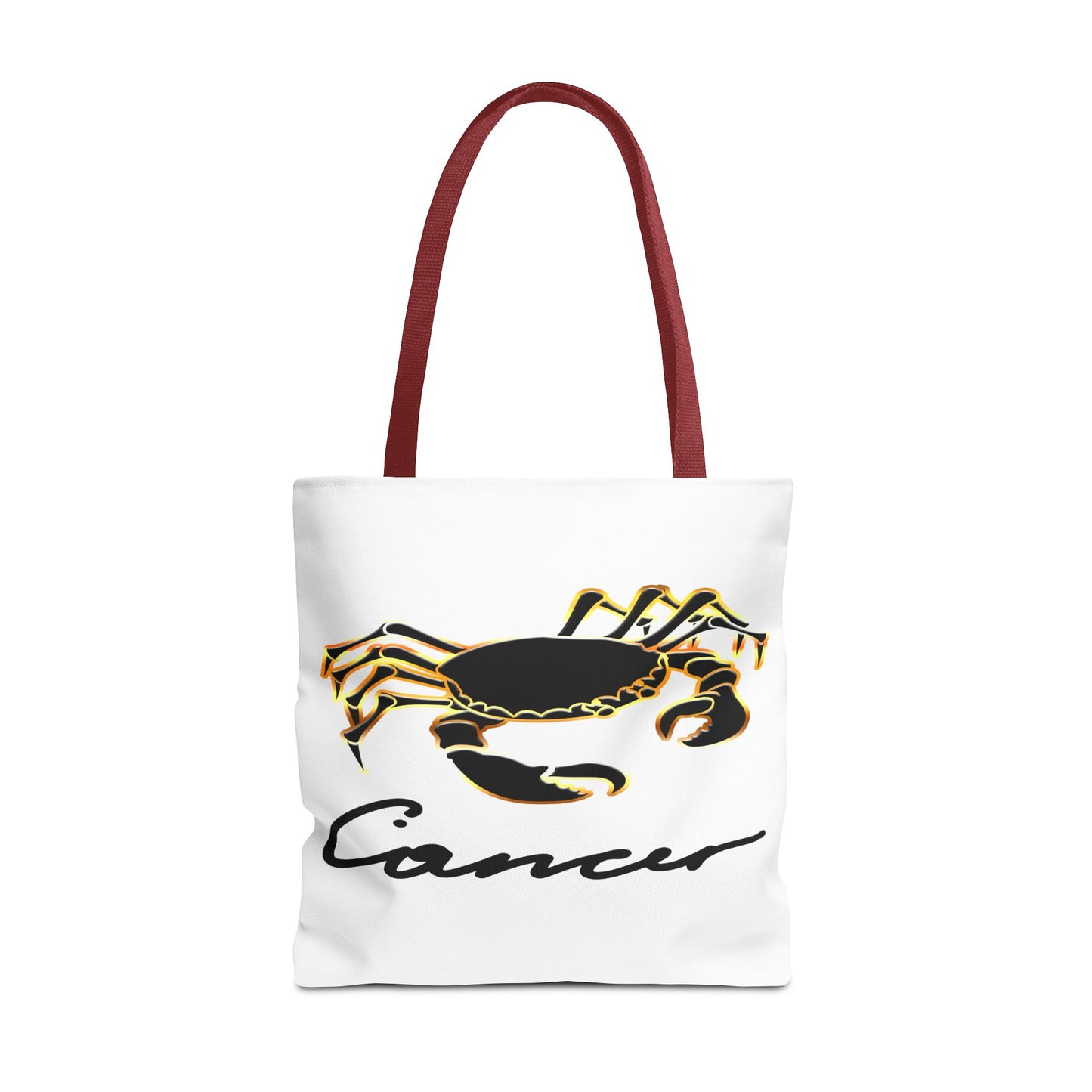 Cancer Crab White Tote Bag, 3 Sizes