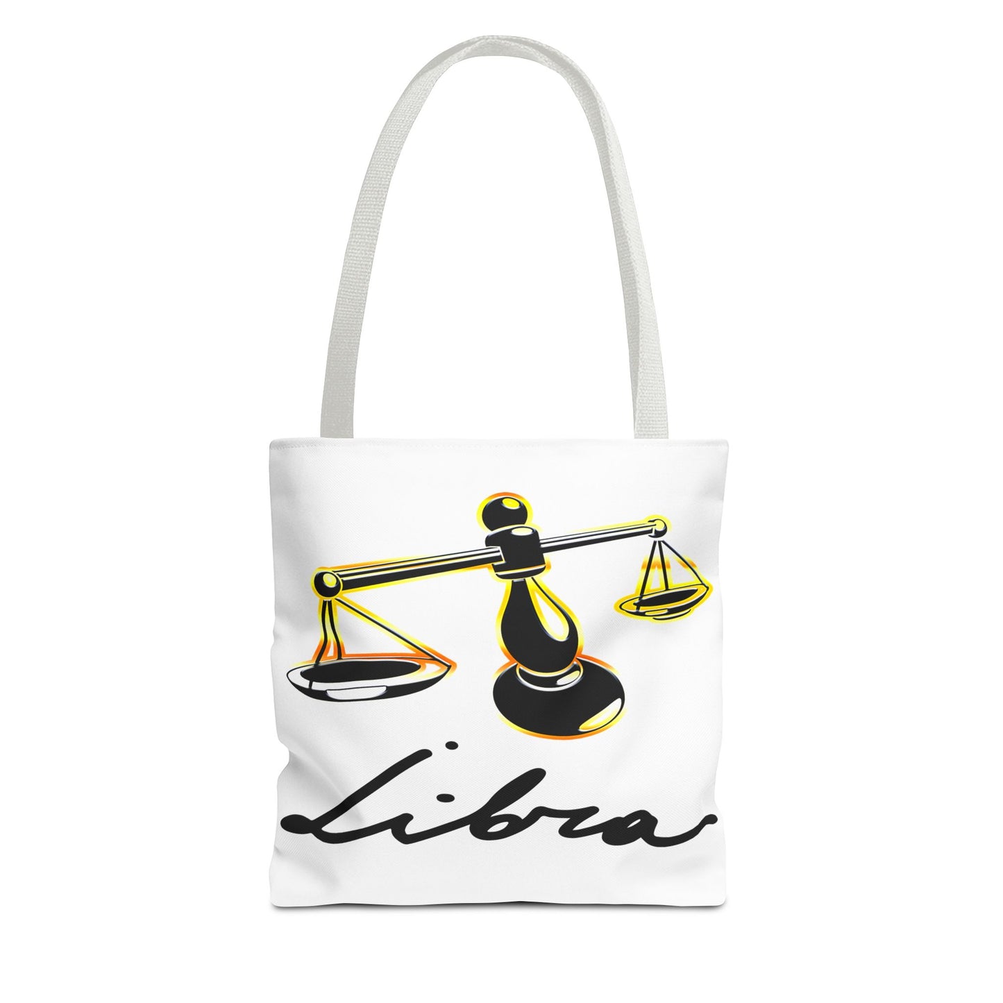 Libra Scales White Tote Bag, 3 Sizes