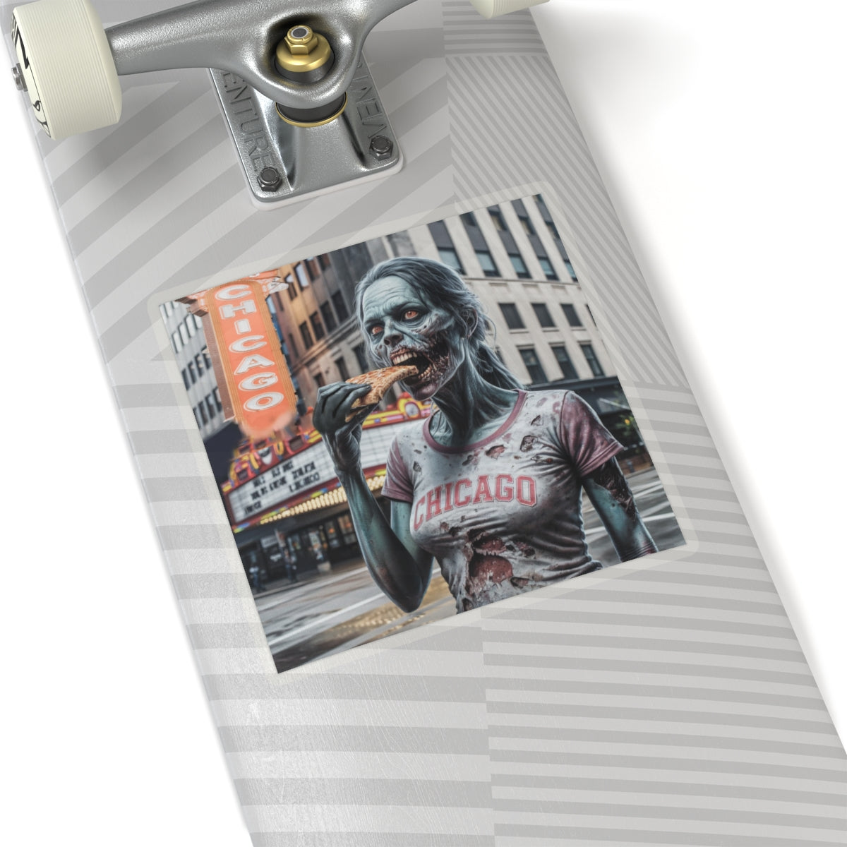 Chicago Halloween Zombie, Kiss-Cut Stickers