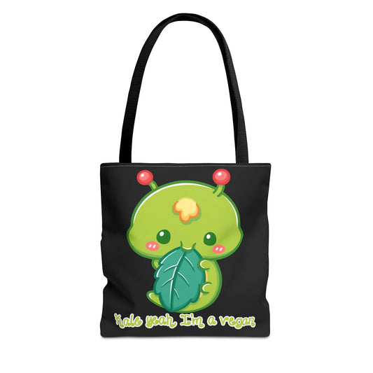 Kale Yeah I'm a Vegan, Black Tote Bags