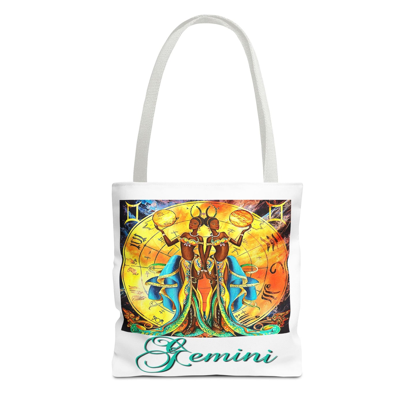 Gemini II White Tote Bag, 3 Sizes