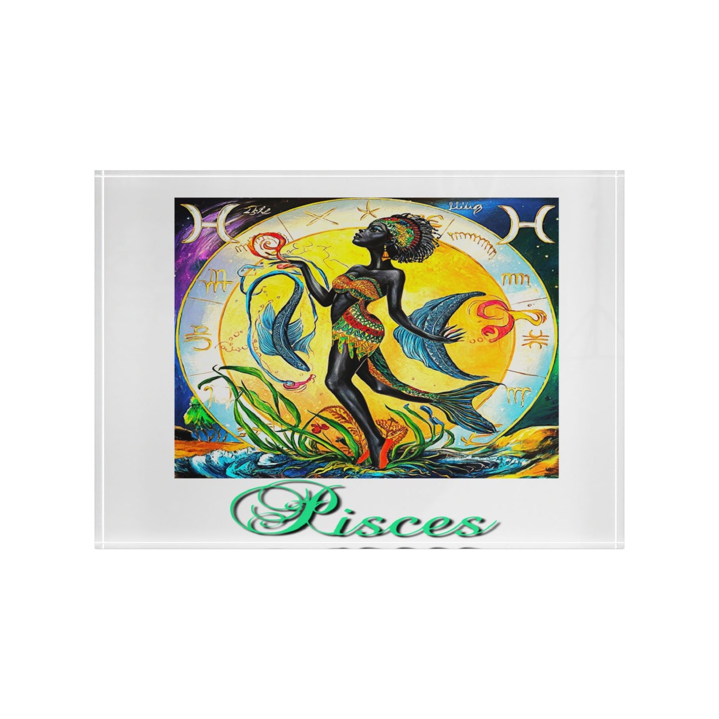 Pisces, Photo Block (White)