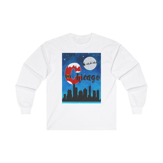 Santa in Chicago, Unisex Ultra Cotton Long Sleeve Tee