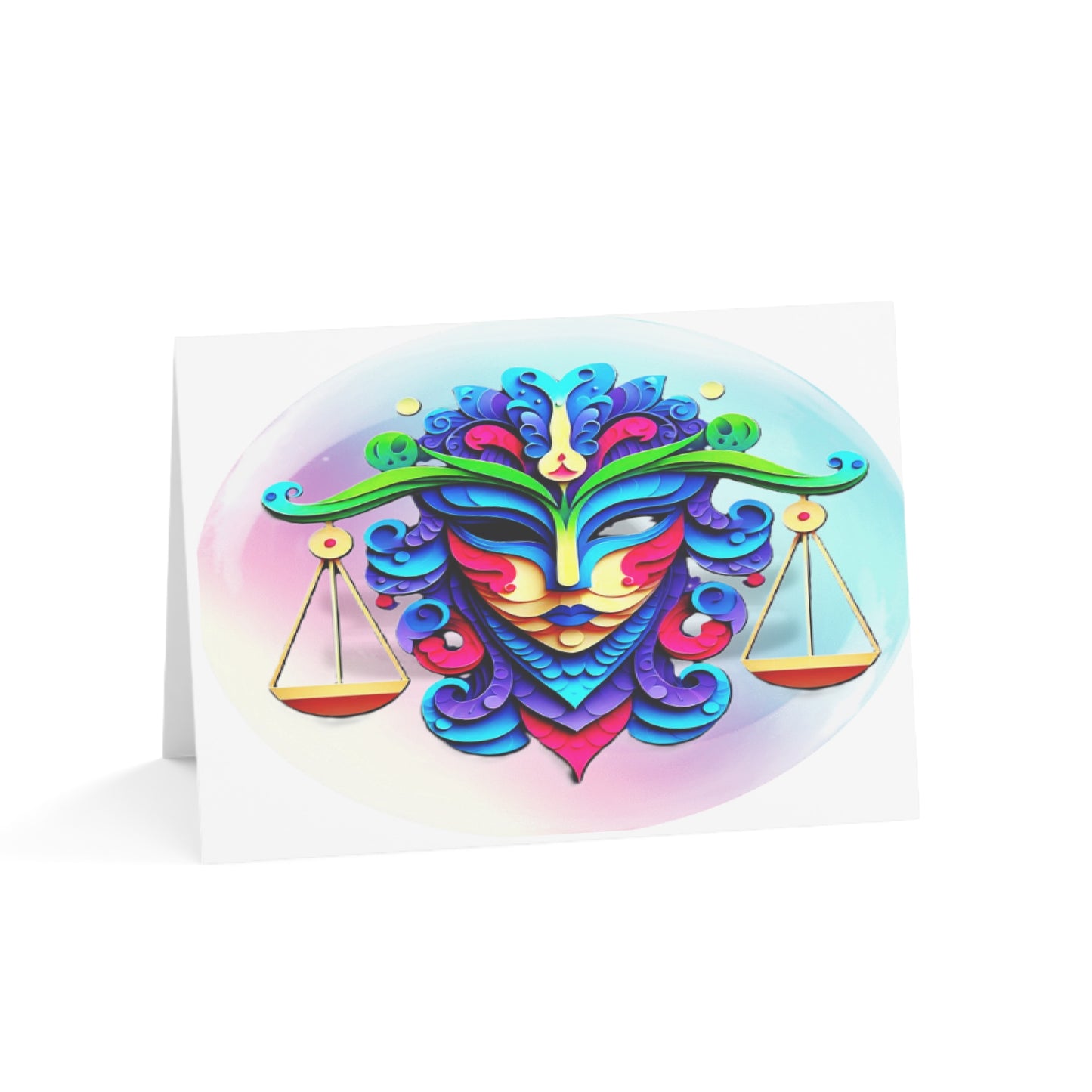 Libra Scales Birthday Cards (1, 10, 30, and 50pcs)