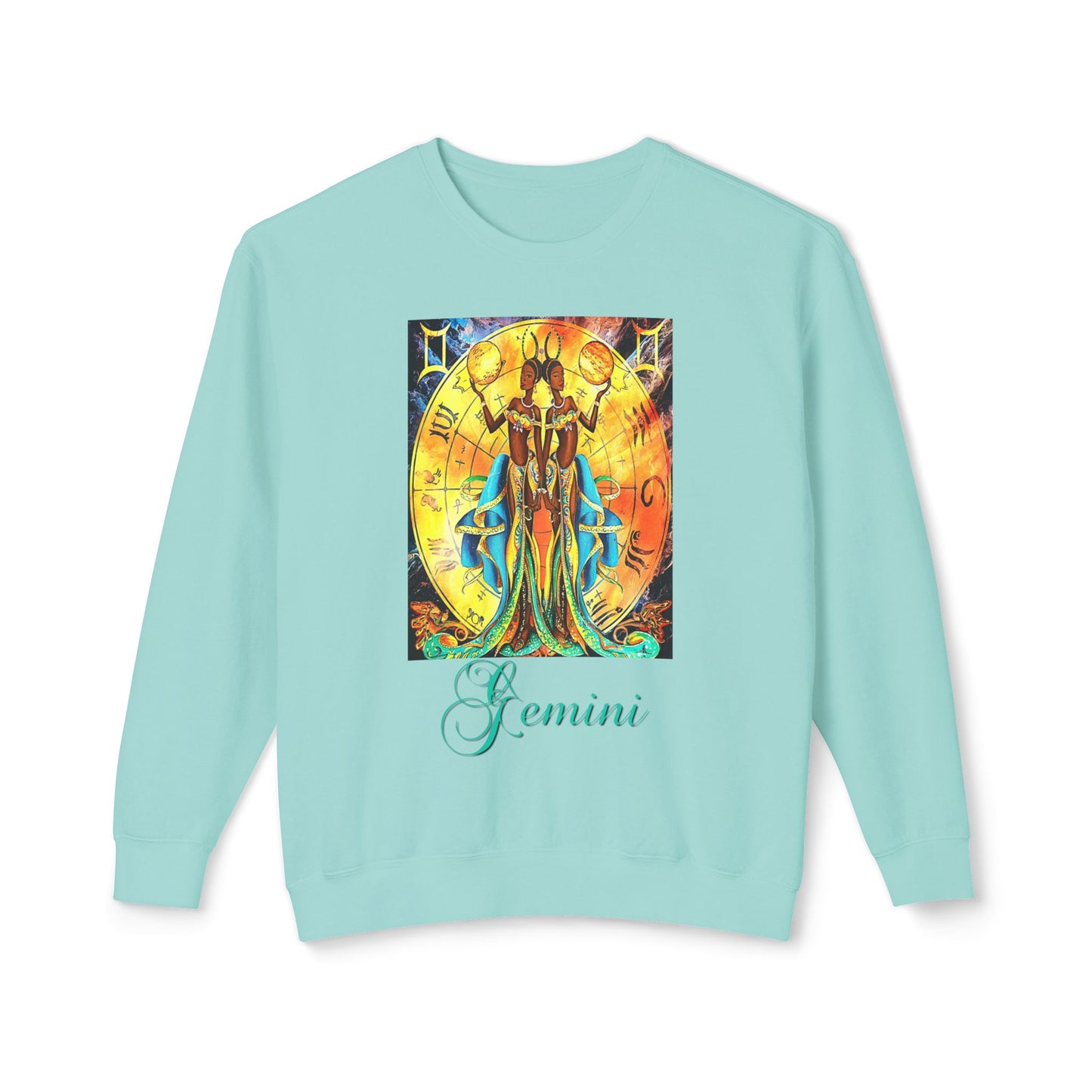 Gemini II, Unisex Lightweight Crewneck Sweatshirt