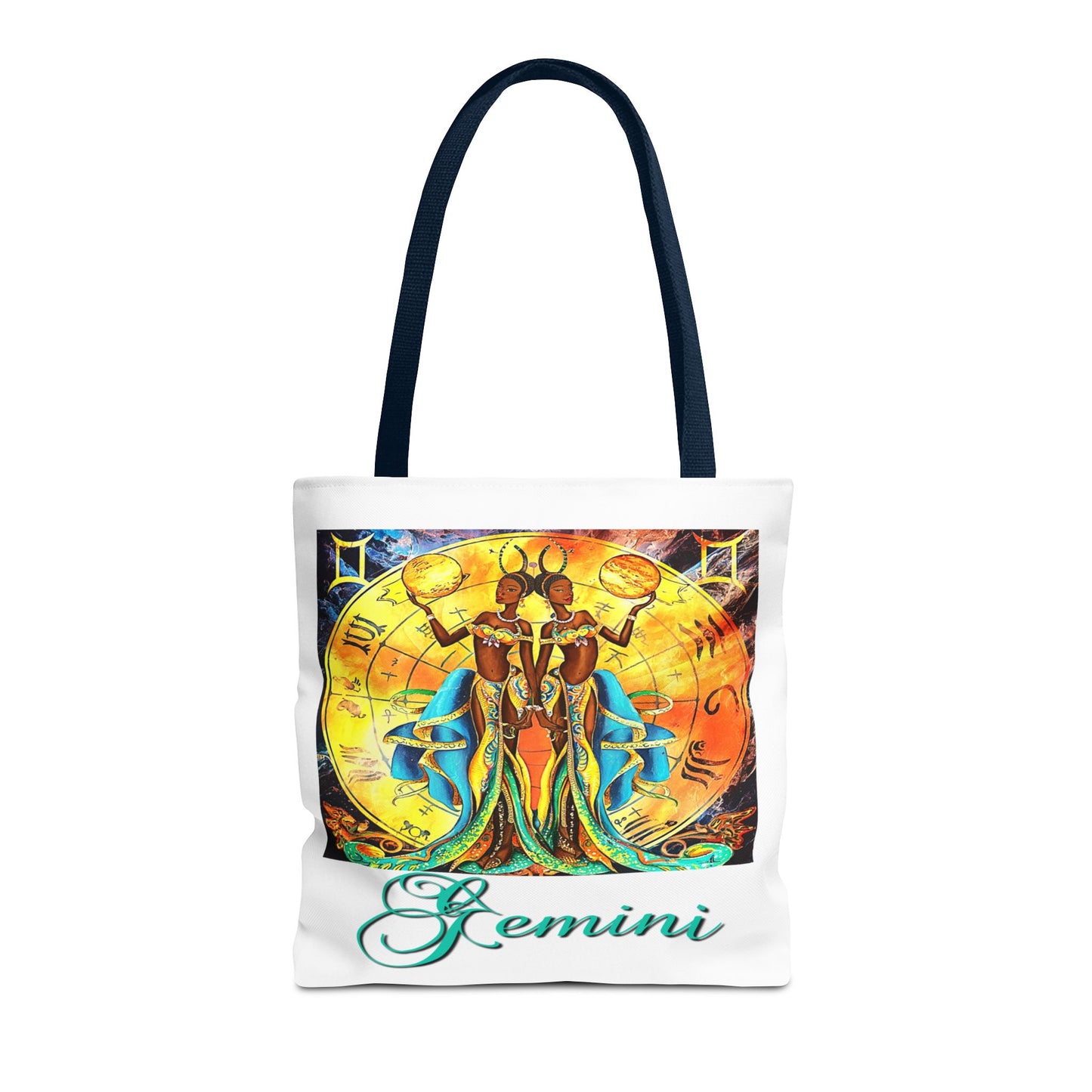 Gemini II White Tote Bag, 3 Sizes