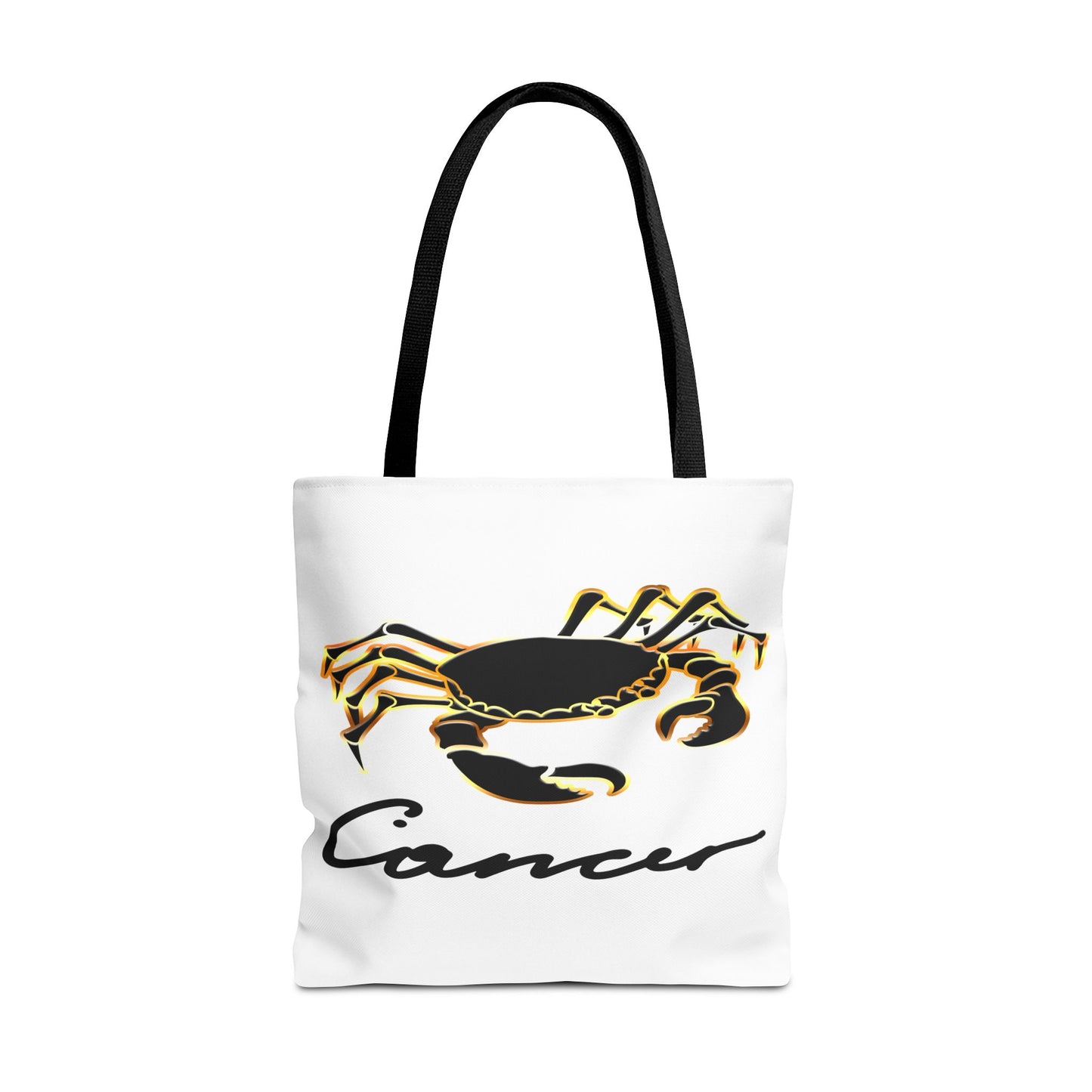 Cancer Crab White Tote Bag, 3 Sizes