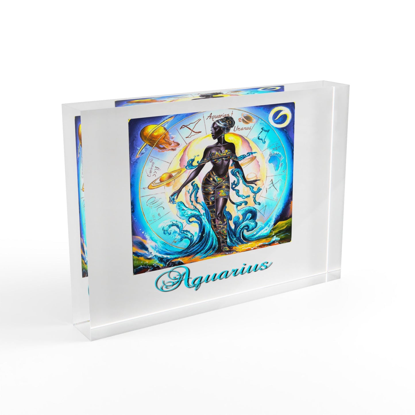 Aquarius, Photo Block (White)