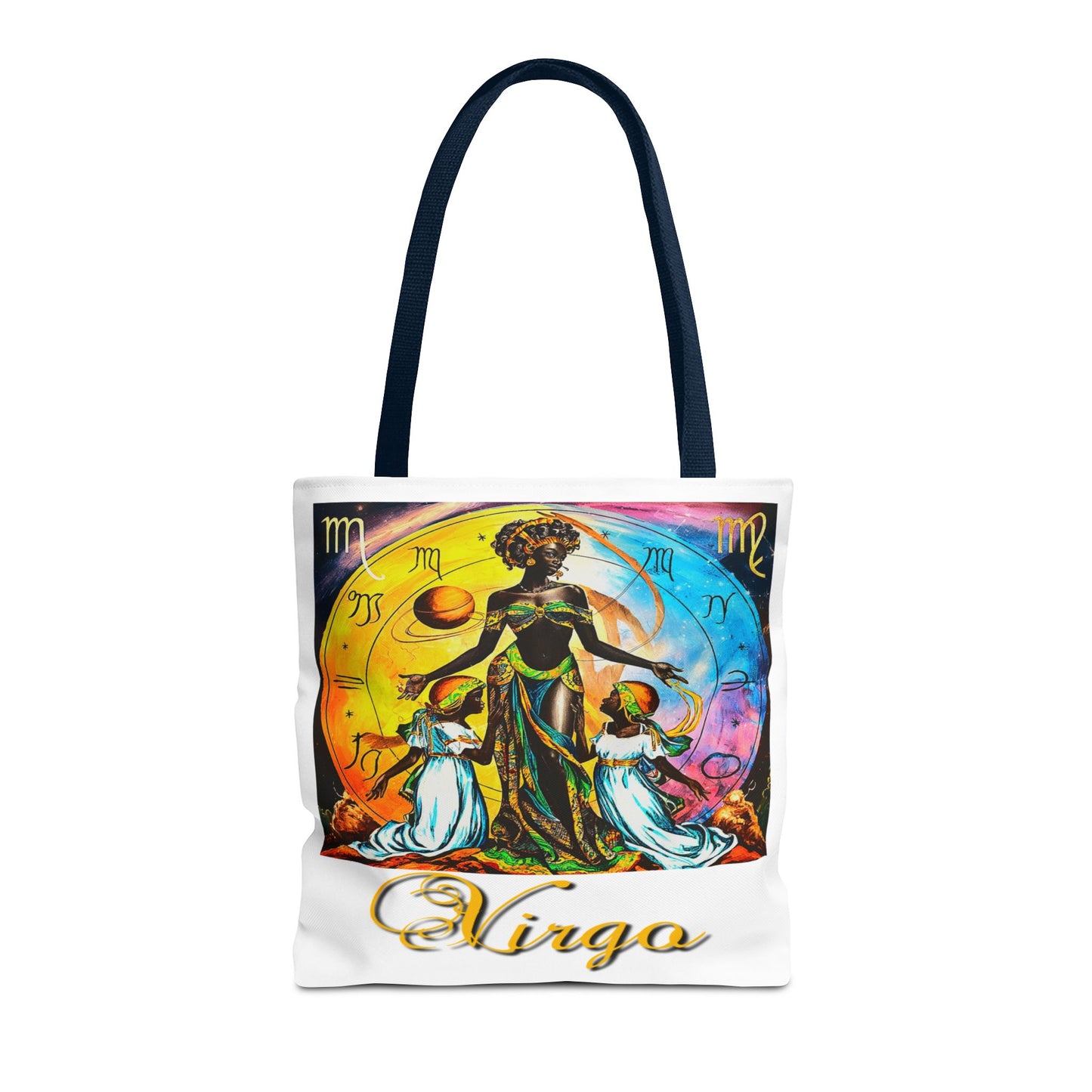 Virgo White Tote Bag, 3 Sizes