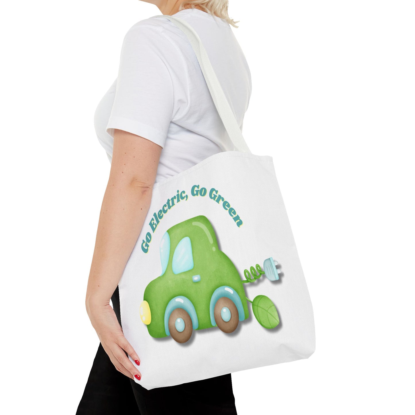 Go Electric, Go Green Tote Bag, 3 Sizes