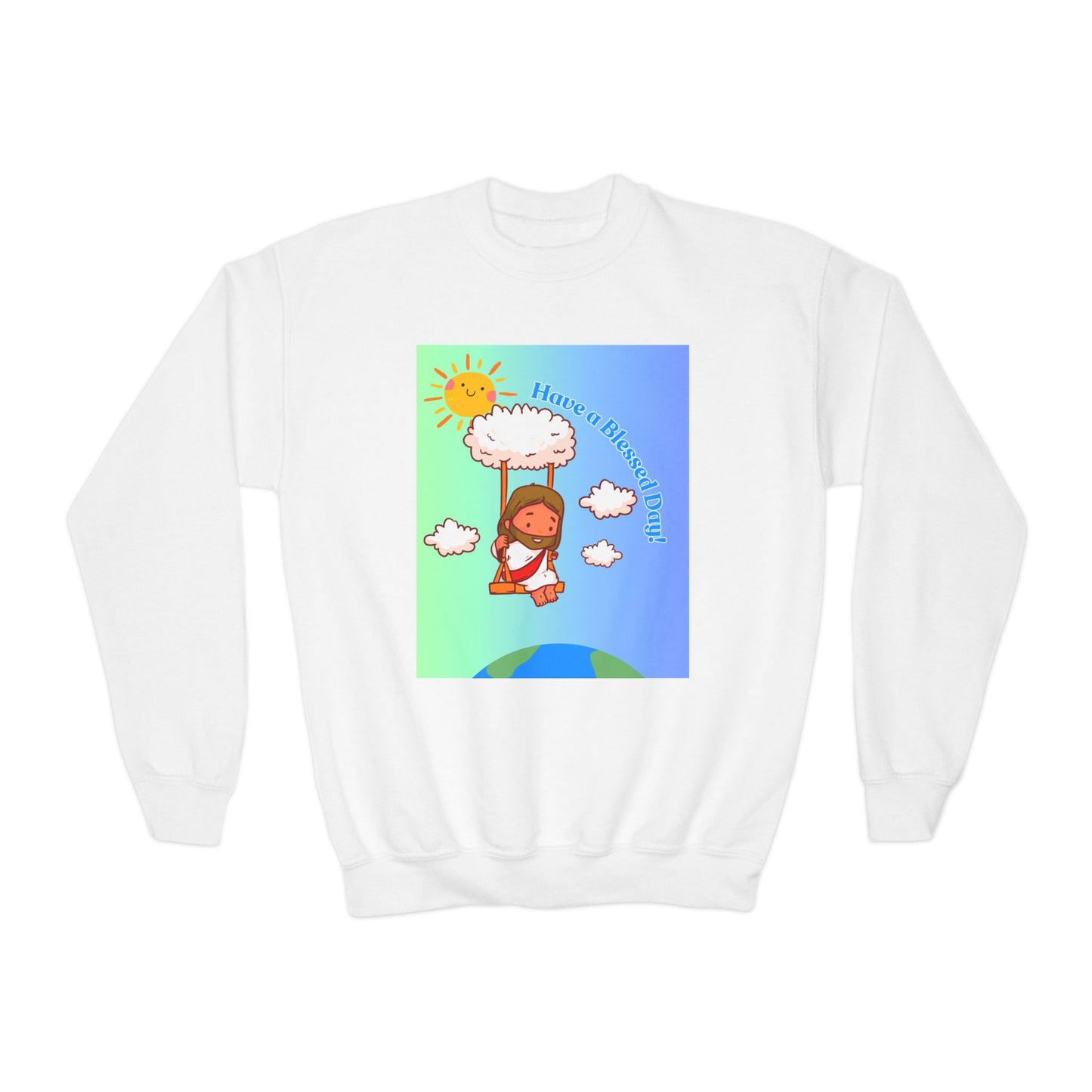 Have a Blessed Day! Youth Crewneck Sweatshirt