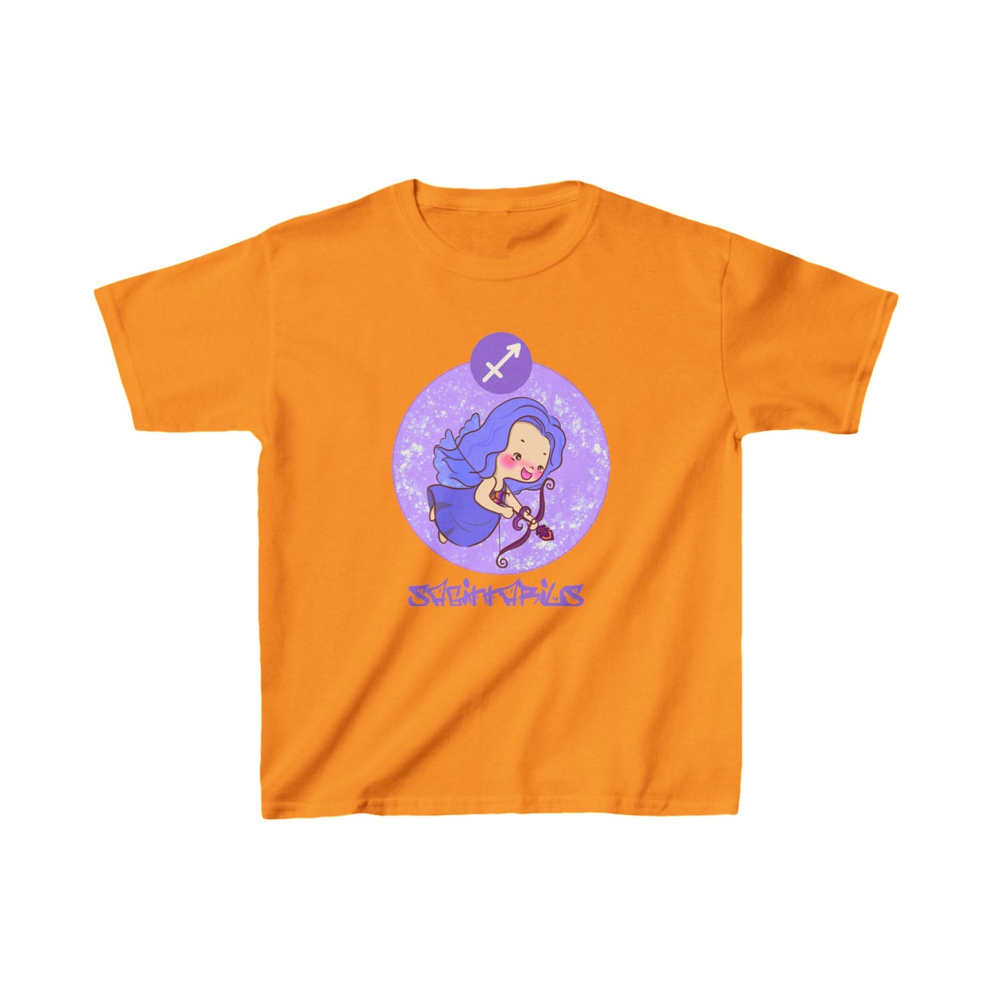 Sagittarius Chibi Archer, Kids Heavy Cotton™ Tee