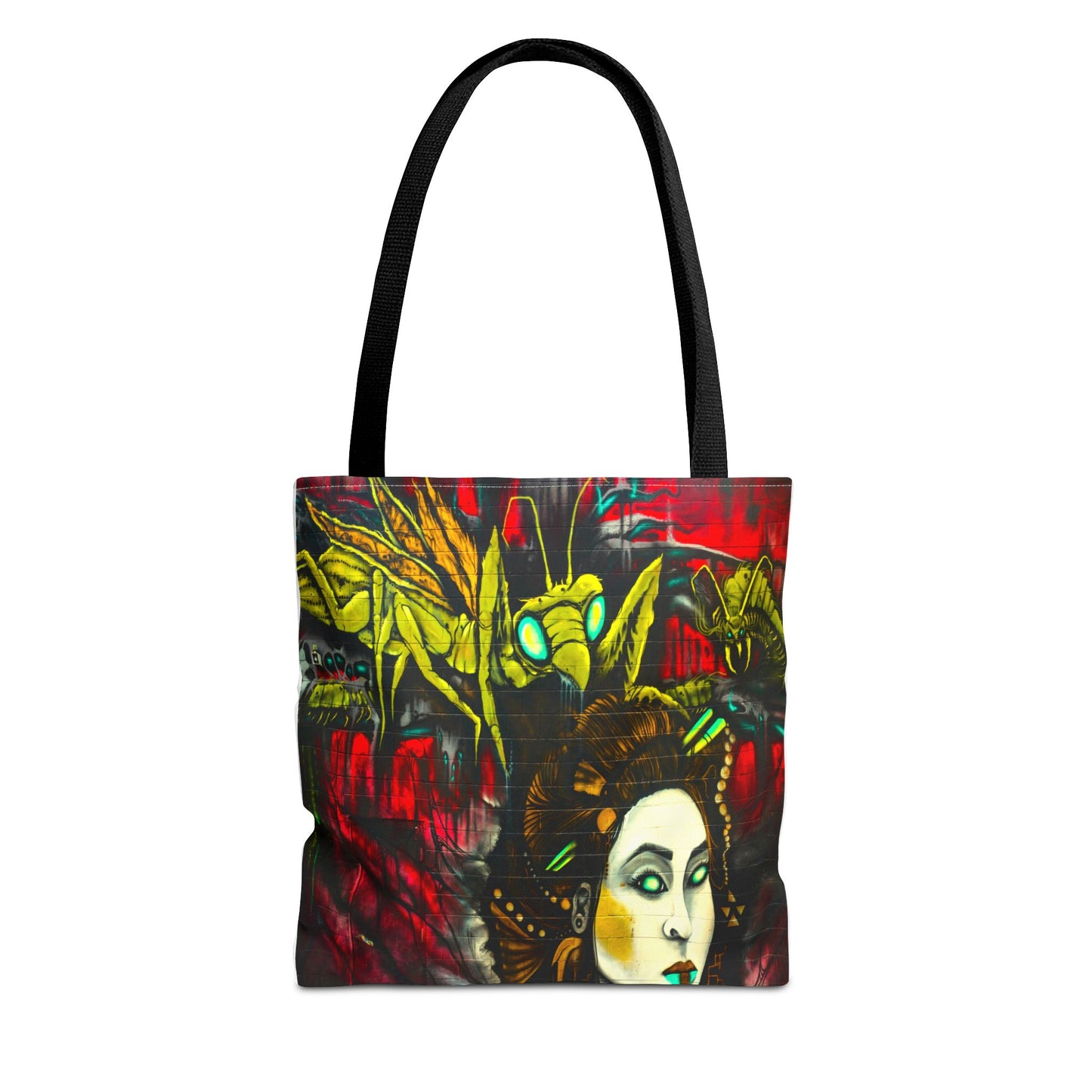 Alien Grasshopper Tote Bag, 3 Sizes