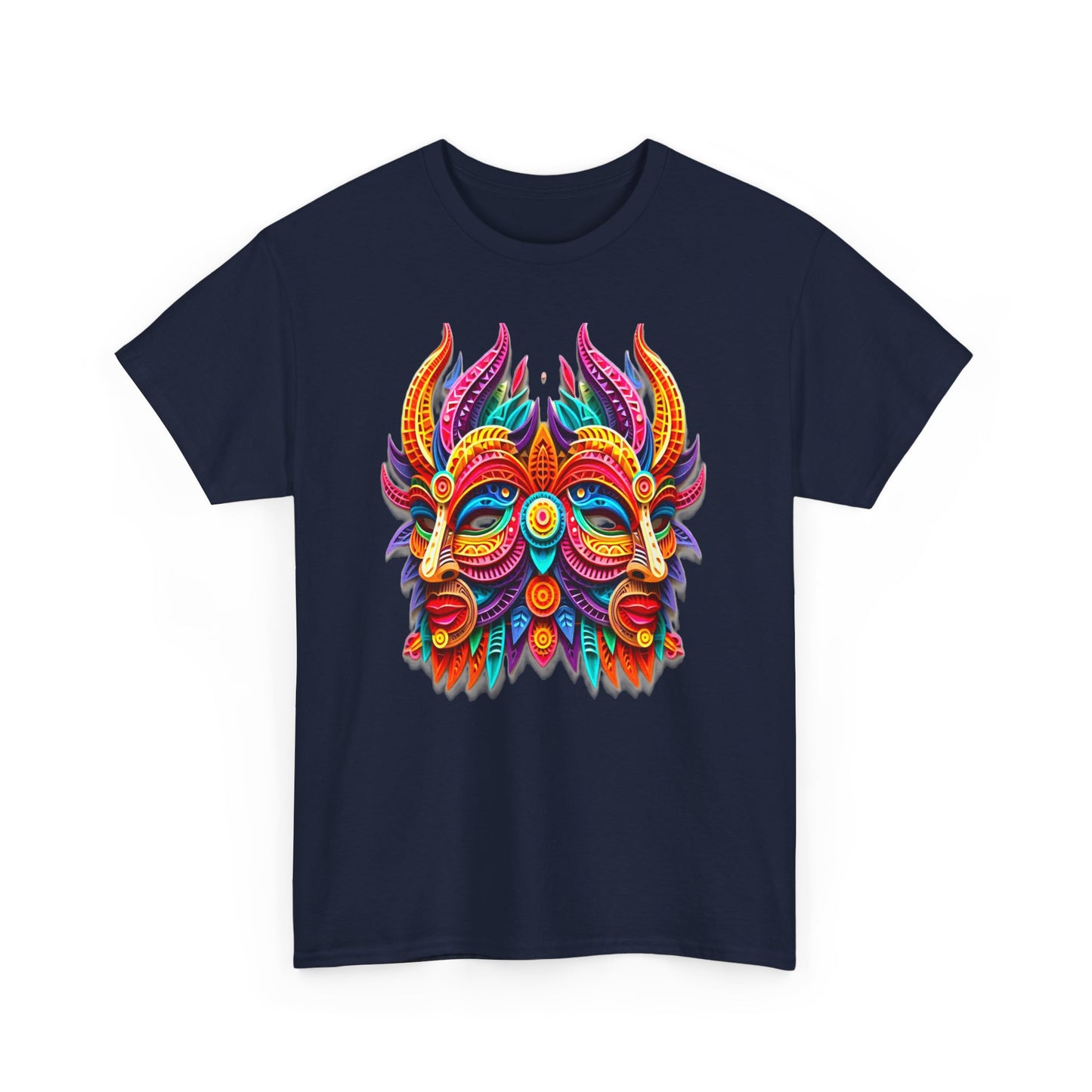 Gemini Mask, Unisex Heavy Cotton Tee