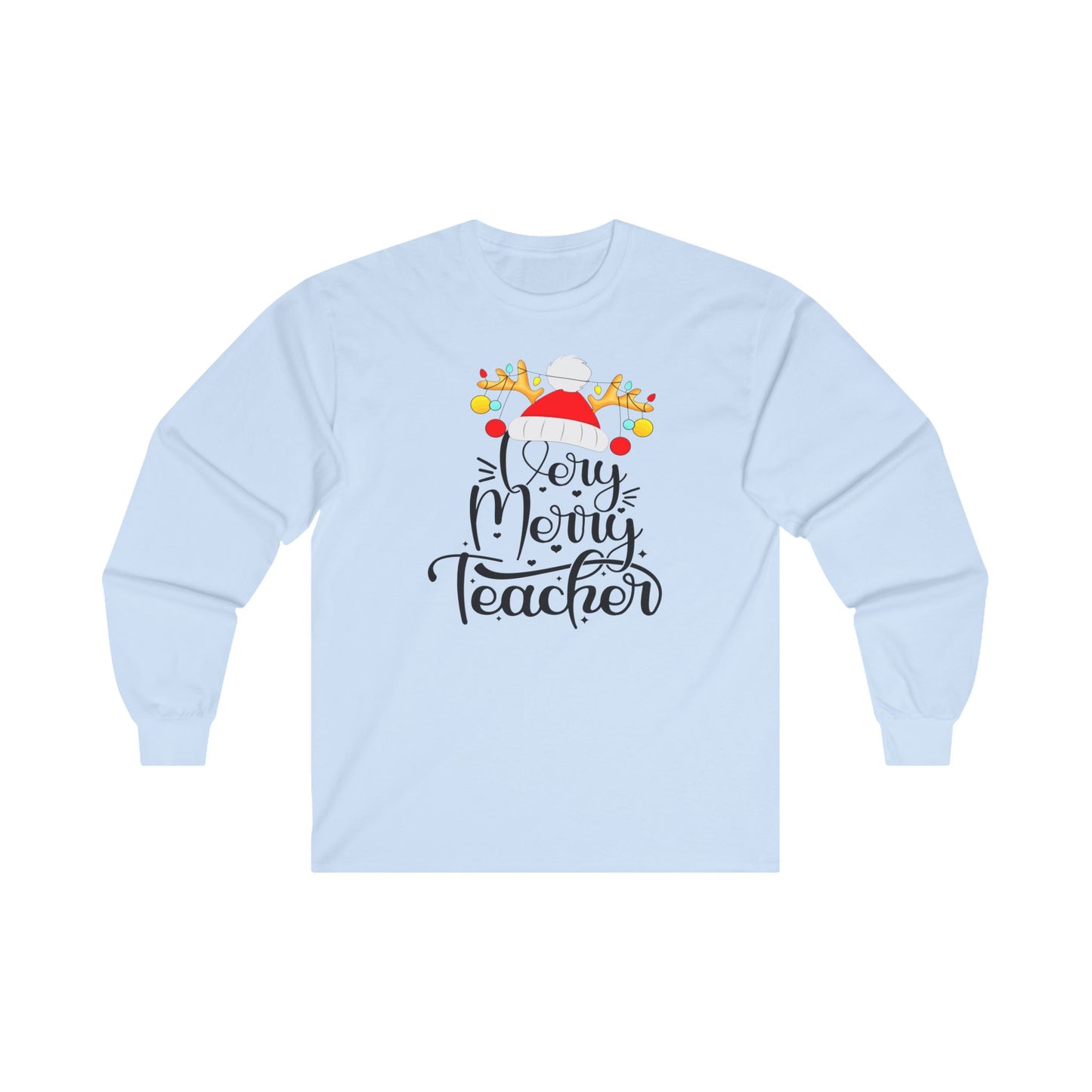 Very Merry Teacher, Unisex Ultra Cotton Long Sleeve Tee