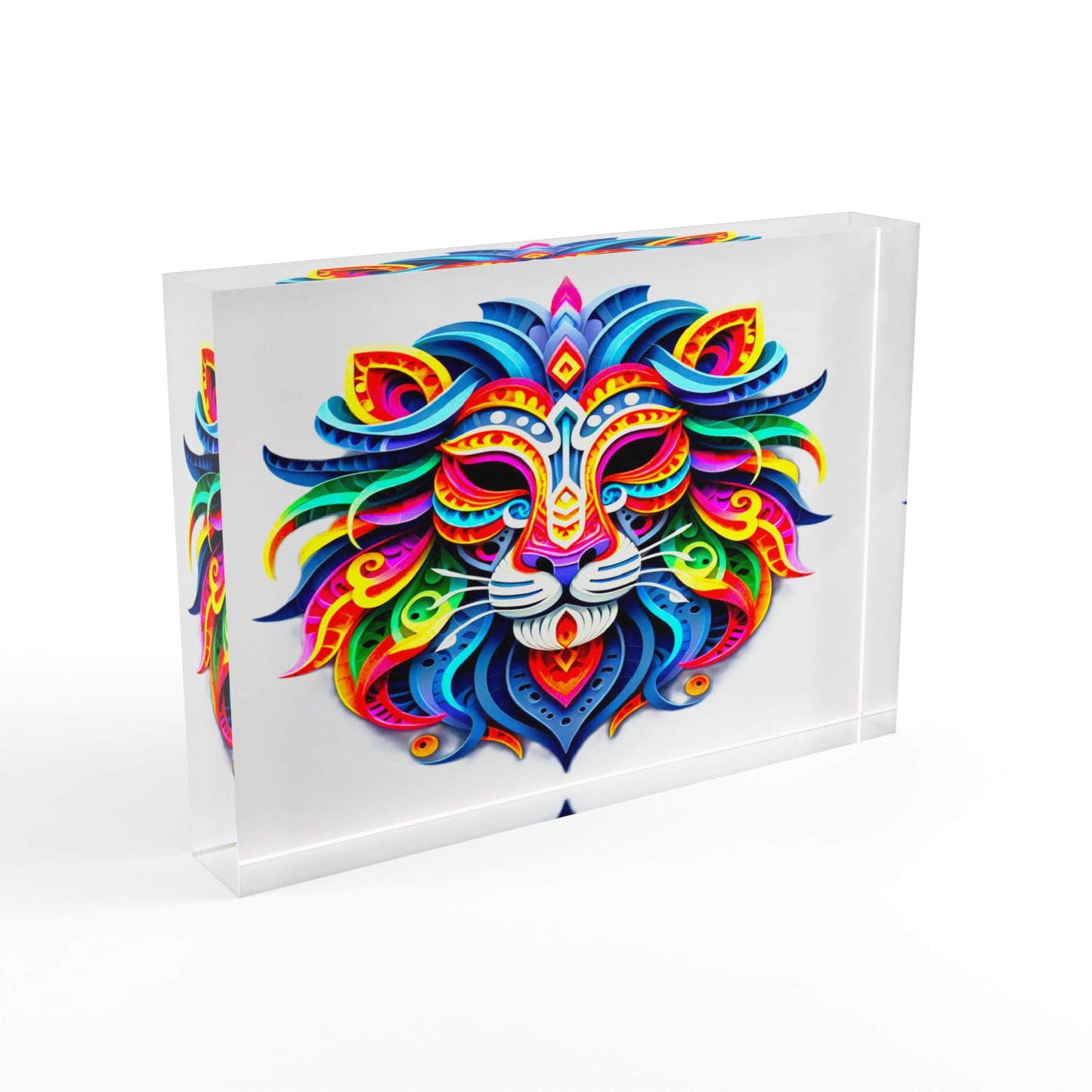 Leo Mask, Photo Block (White)